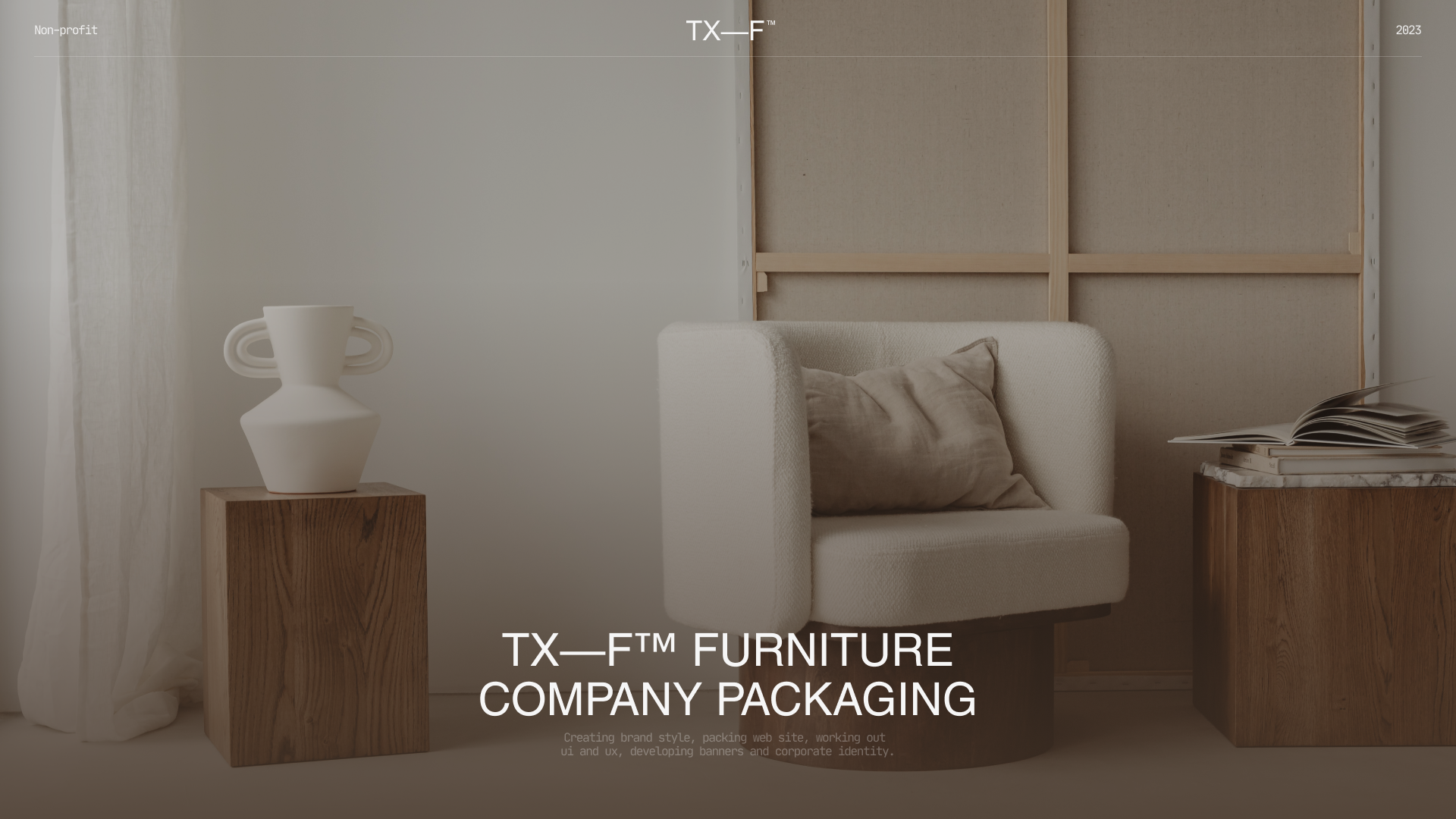 TX—F™ | Website design & Brand packaging — Изображение №1 — Интерфейсы на Dprofile