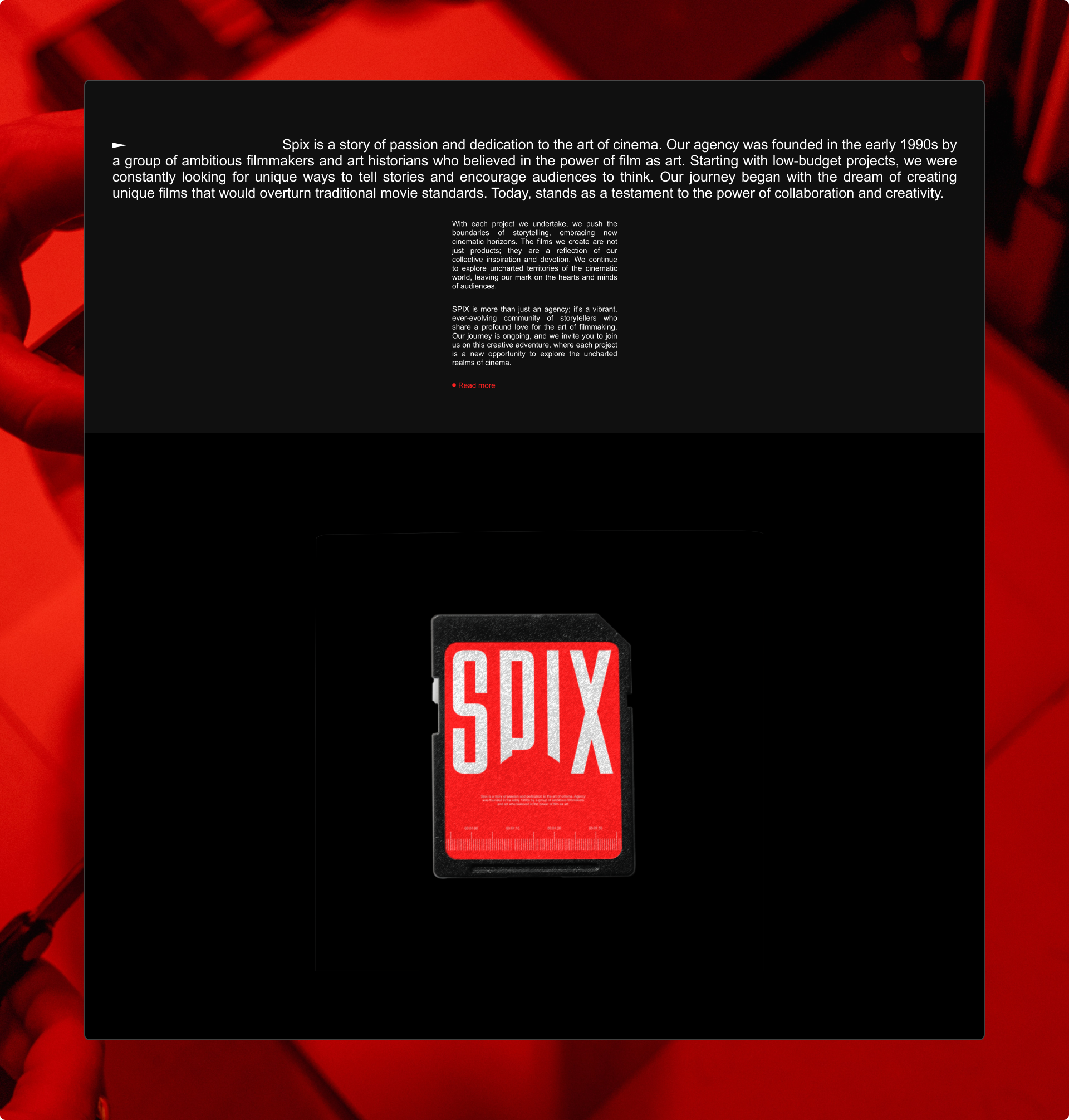 SPIX | Website design & Brand packaging — Изображение №5 — Интерфейсы, Брендинг на Dprofile