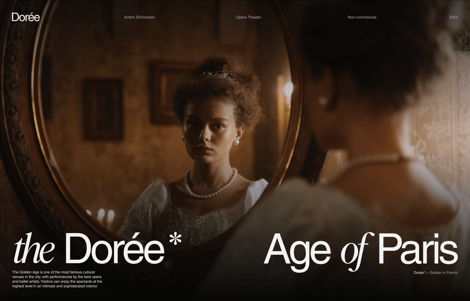 The Dorée* Age | Website design & Brand packaging — Изображение №1 — Интерфейсы, Брендинг на Dprofile
