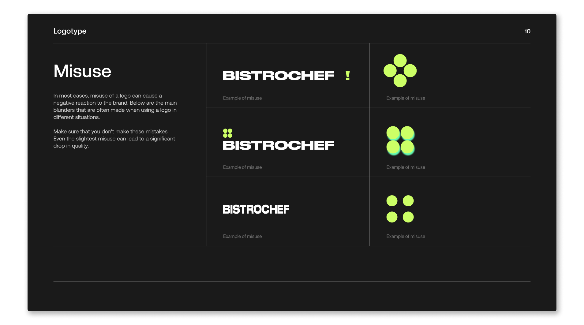 BISTROCHEF BRAND GUIDELINES — Изображение №10 — Брендинг, Графика на Dprofile