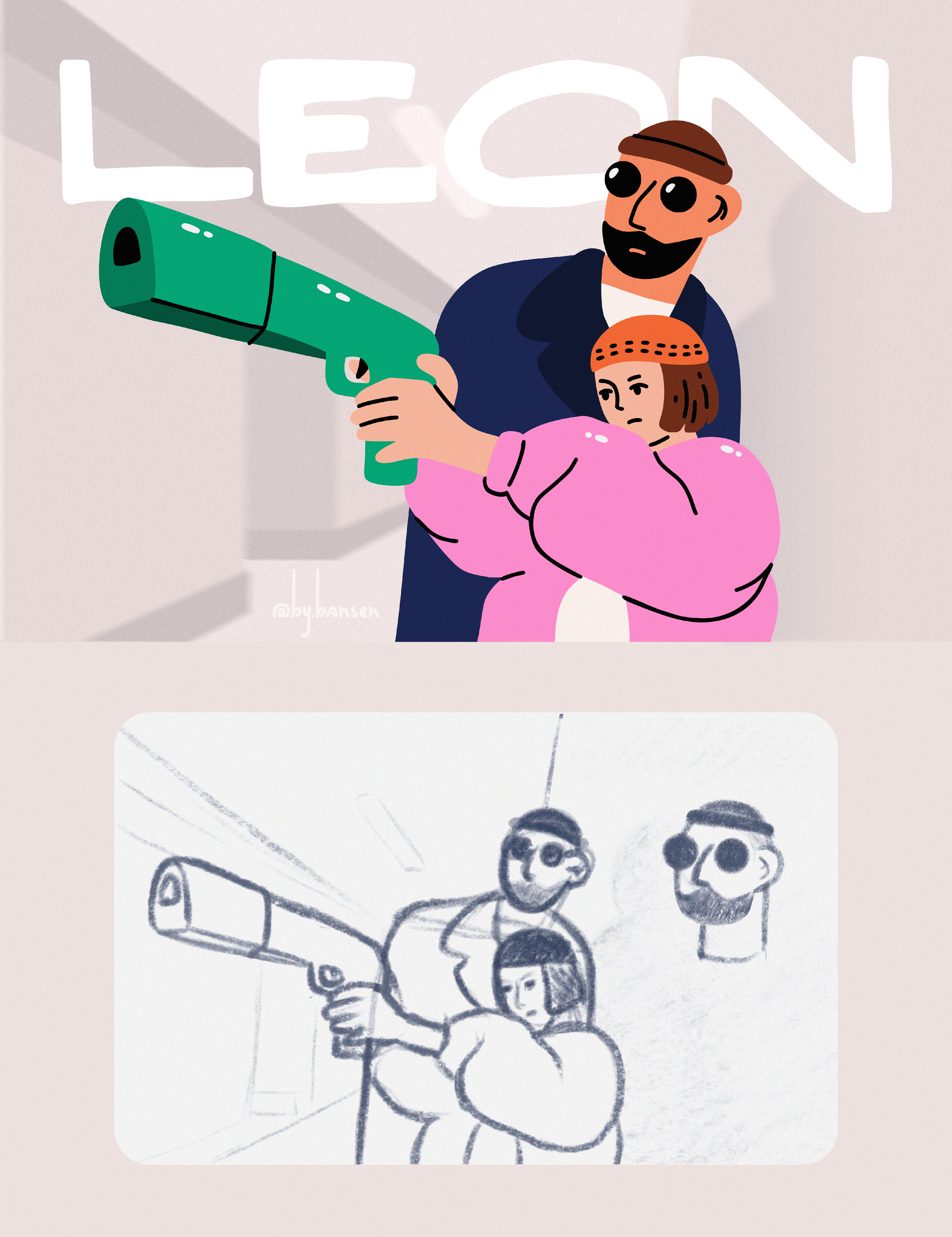 Leon & Mathilda — Изображение №1 — Иллюстрация на Dprofile