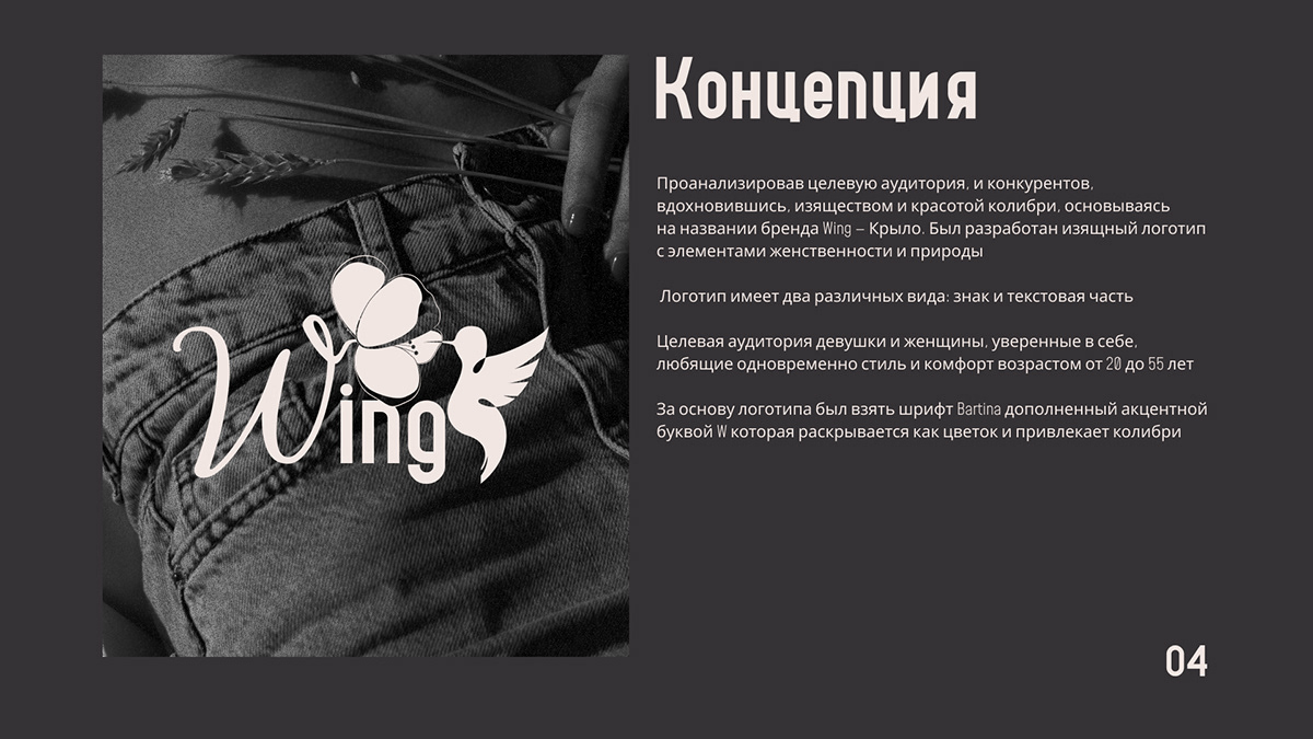 Логобук | Wing | Бренд женской одежды — Изображение №5 — Брендинг на Dprofile