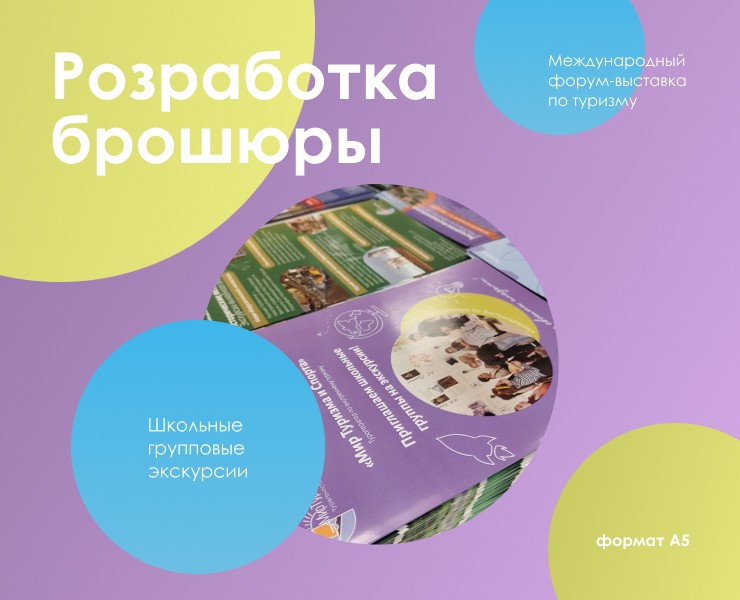 Разработка брошюры | Школьные групповые экскурсии — Графика на Dprofile