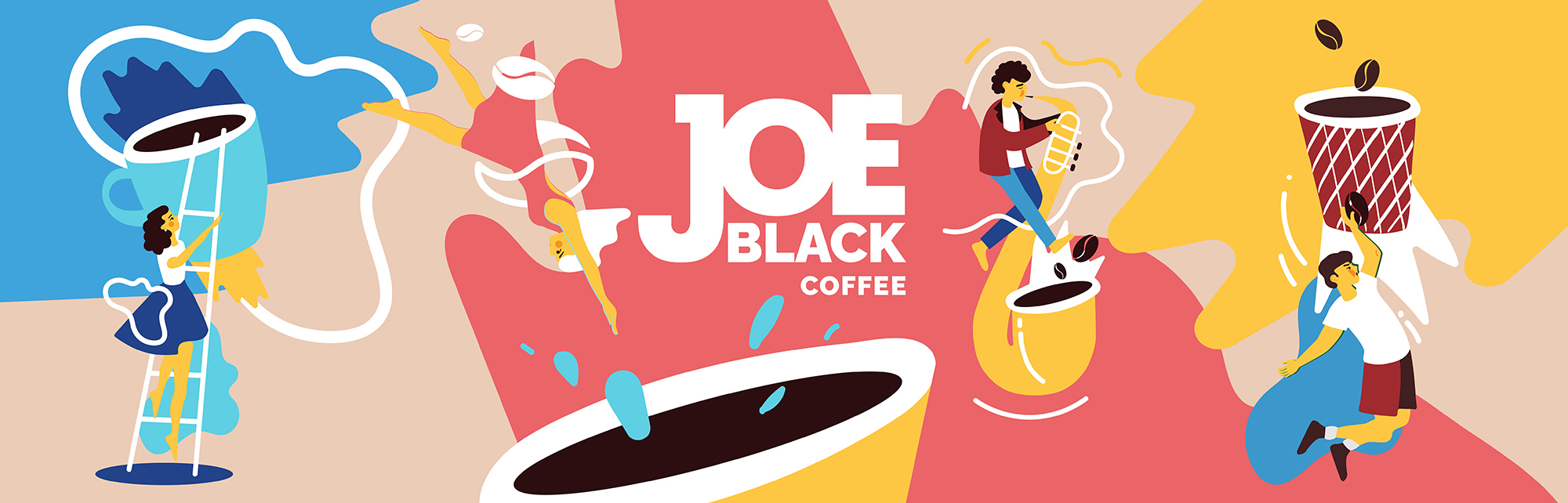 Joe Black — кофе со светлой душой. Разработка бренда кофе 3 — Изображение №5 — Брендинг, Иллюстрация на Dprofile
