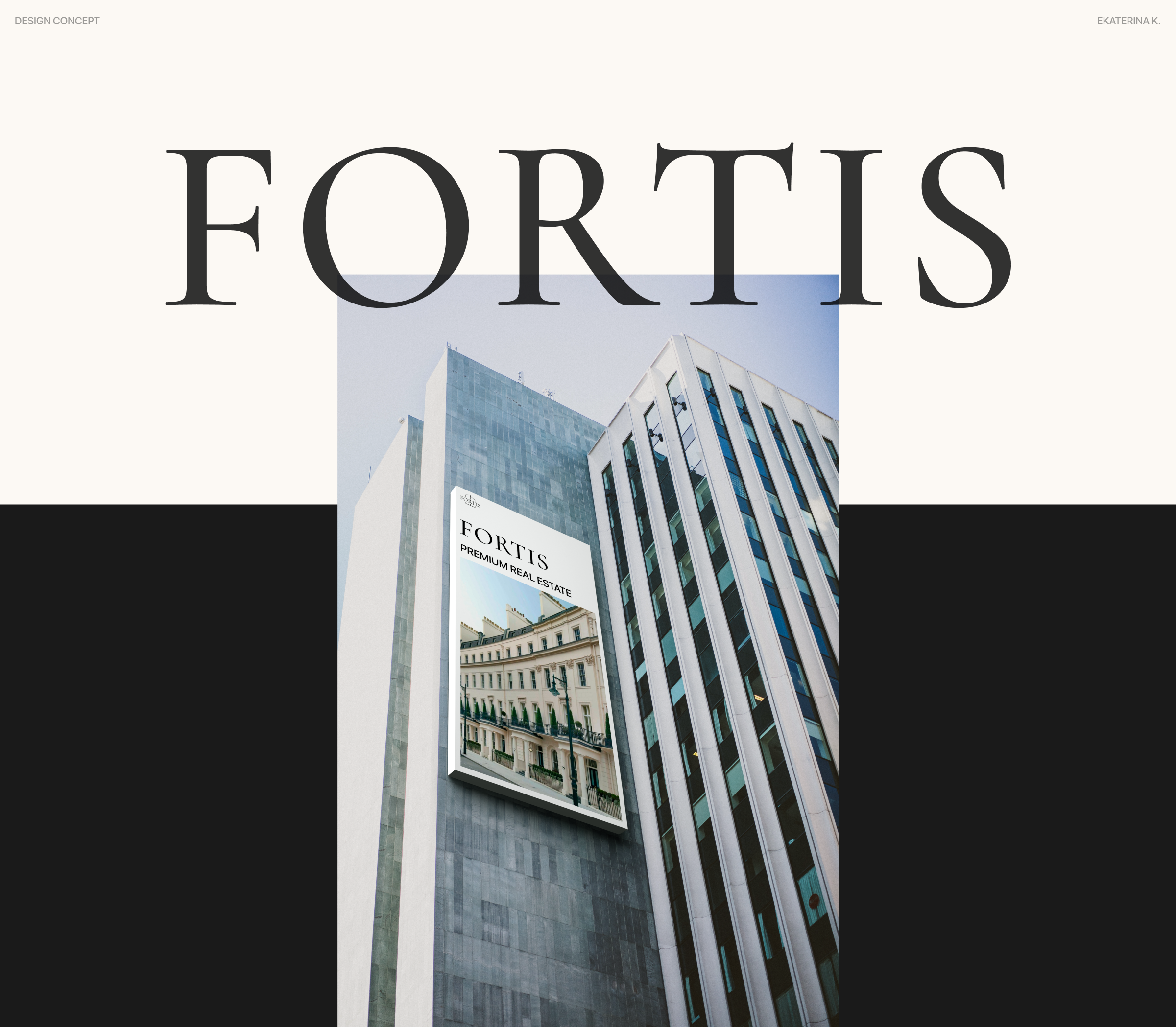 Premium real estate Fortis | design concept — Изображение №1 — Интерфейсы, Брендинг на Dprofile