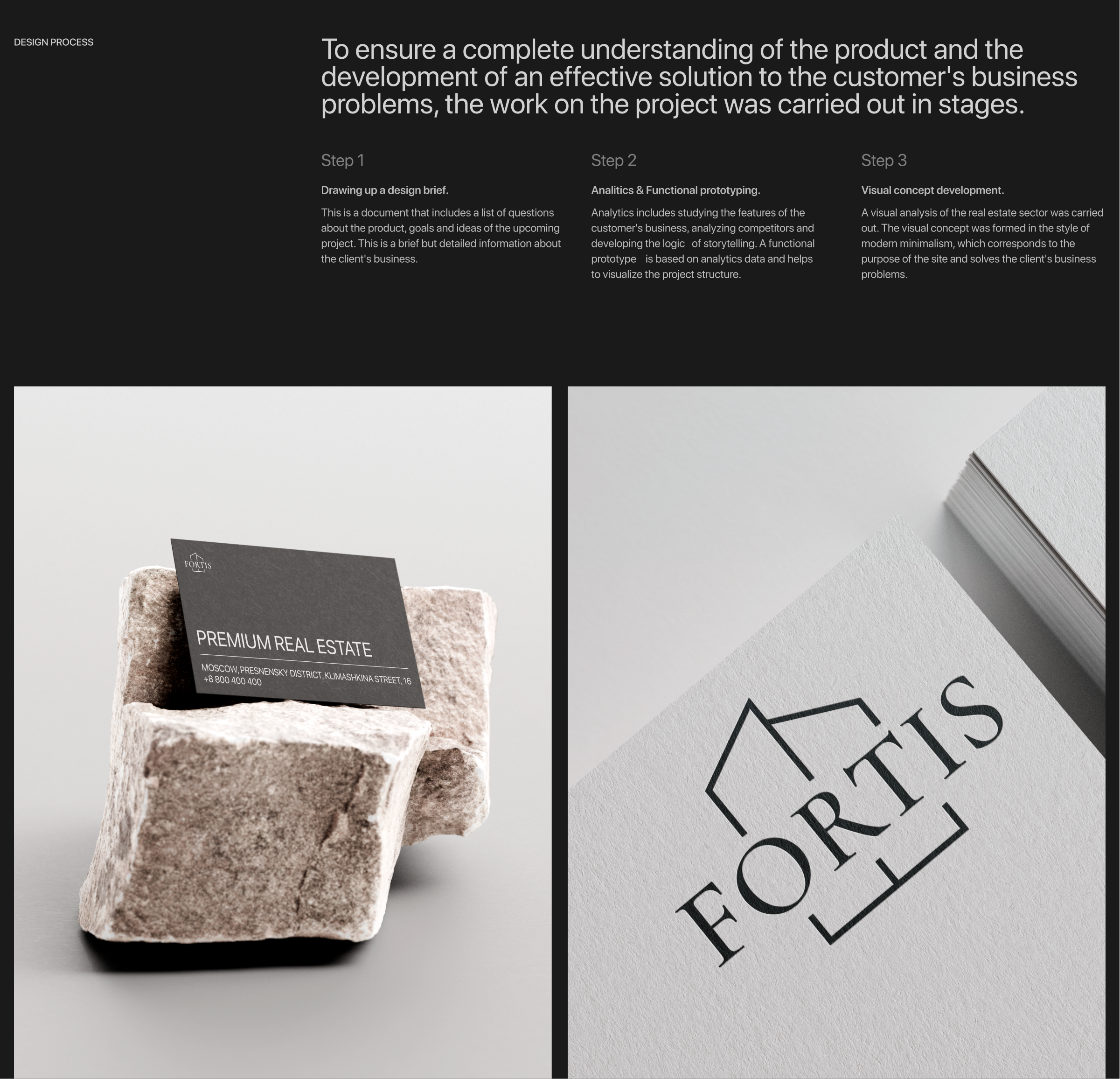 Premium real estate Fortis | design concept — Изображение №2 — Интерфейсы, Брендинг на Dprofile