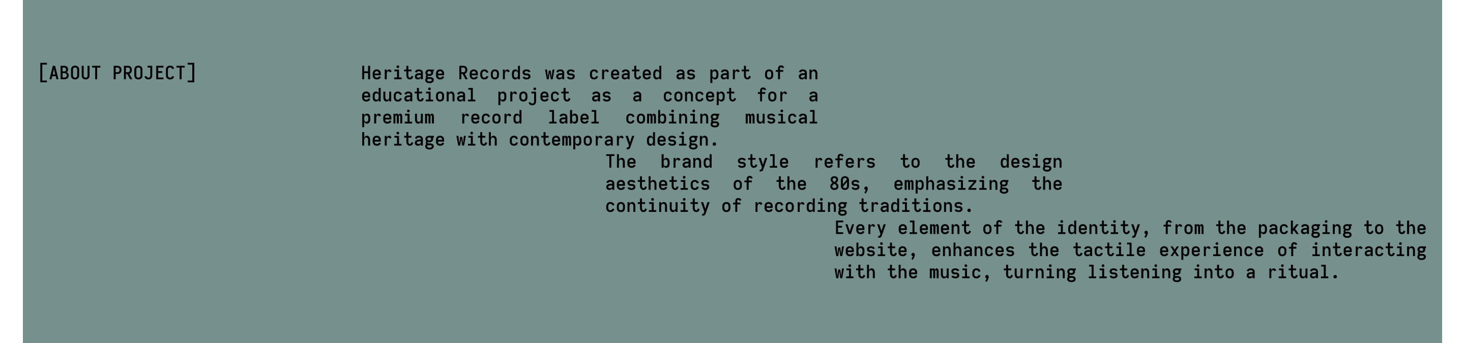 HERITAGE RECORDS | Website — Изображение №2 — Интерфейсы на Dprofile