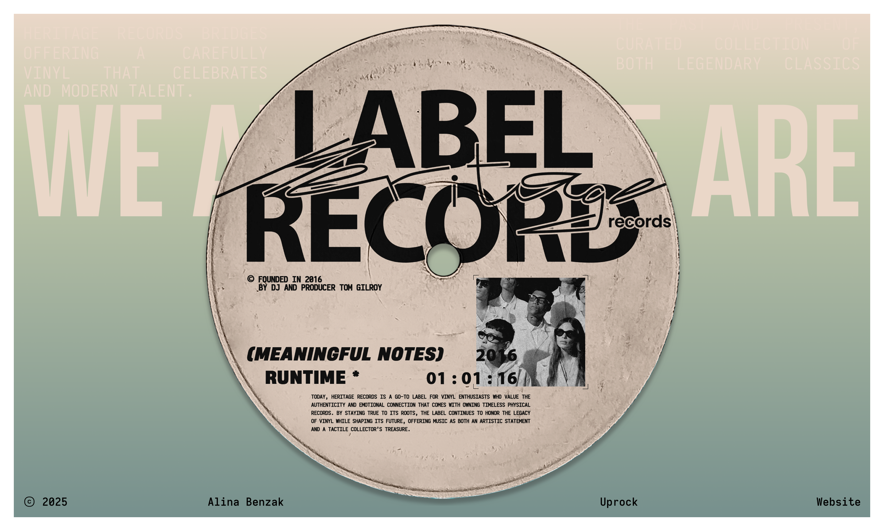 HERITAGE RECORDS | Website — Изображение №1 — Интерфейсы на Dprofile