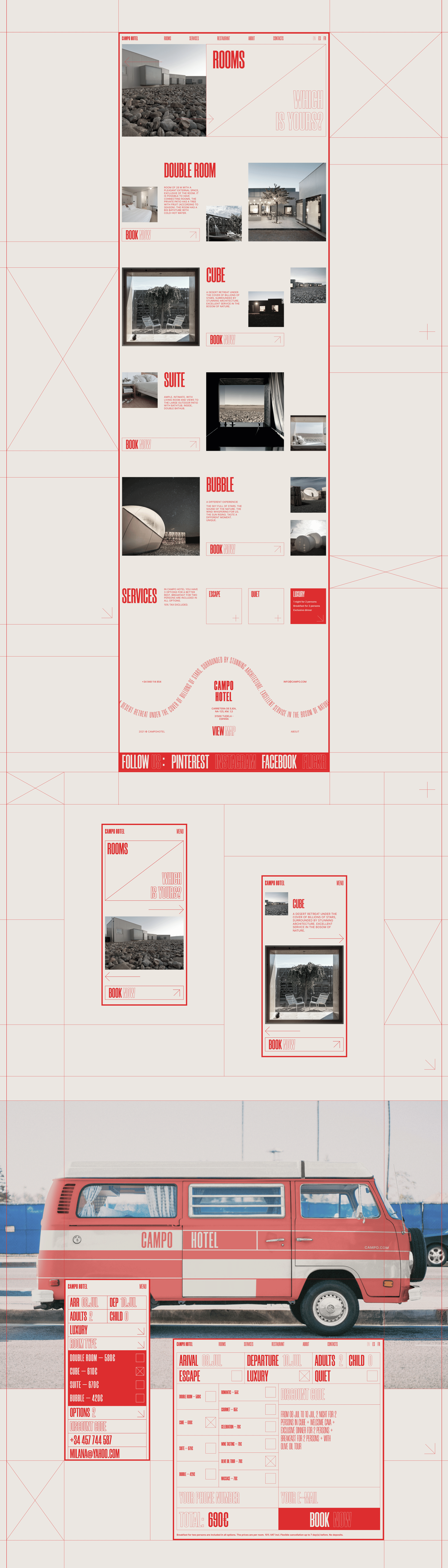 Фирменный стиль. Отель Campo. Brand Identity. Hotel Campo. — Изображение №6 — Интерфейсы, Брендинг на Dprofile