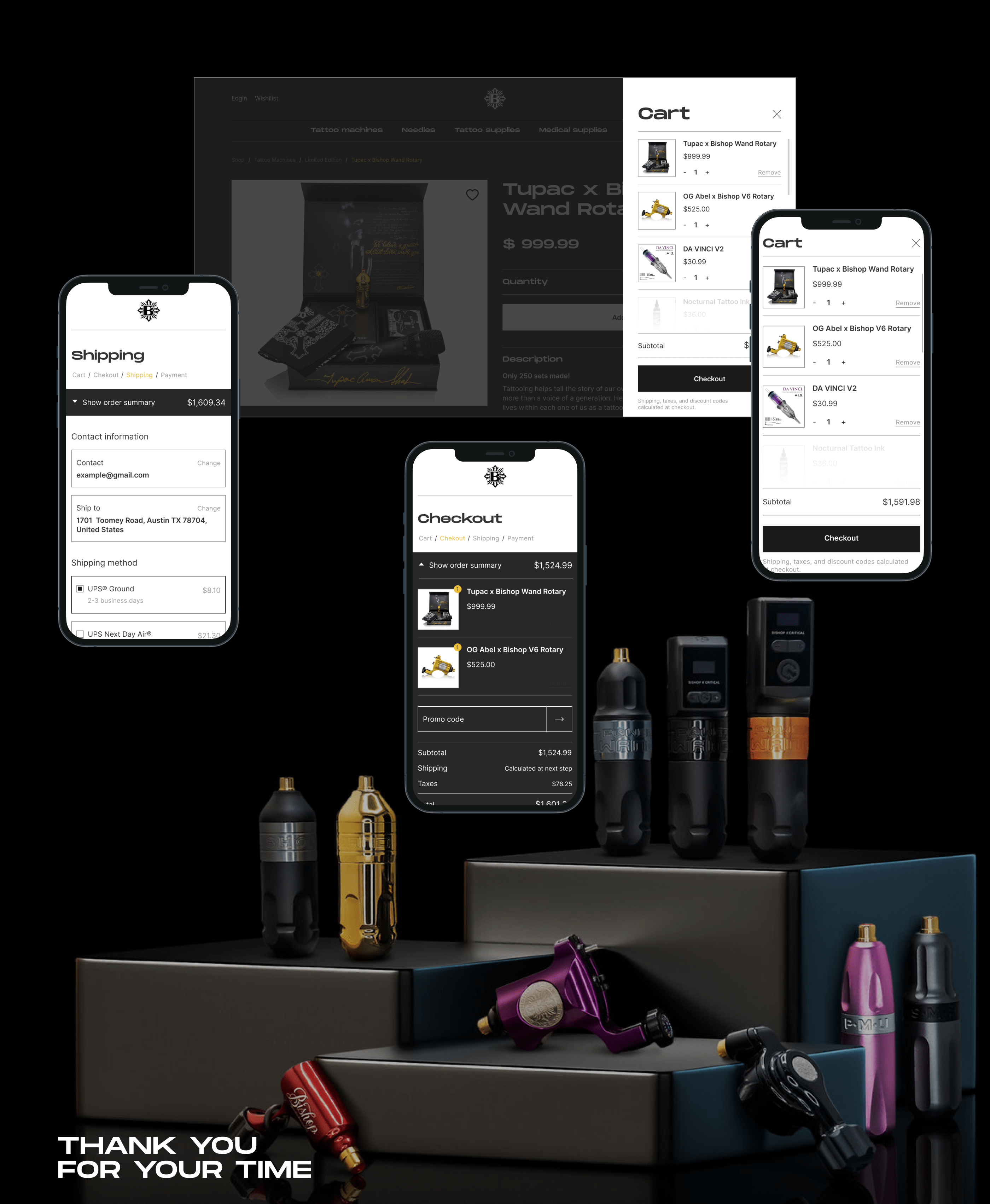Bishop tattoo supply | e-commerce redesign — Изображение №10 — Интерфейсы, Иллюстрация на Dprofile