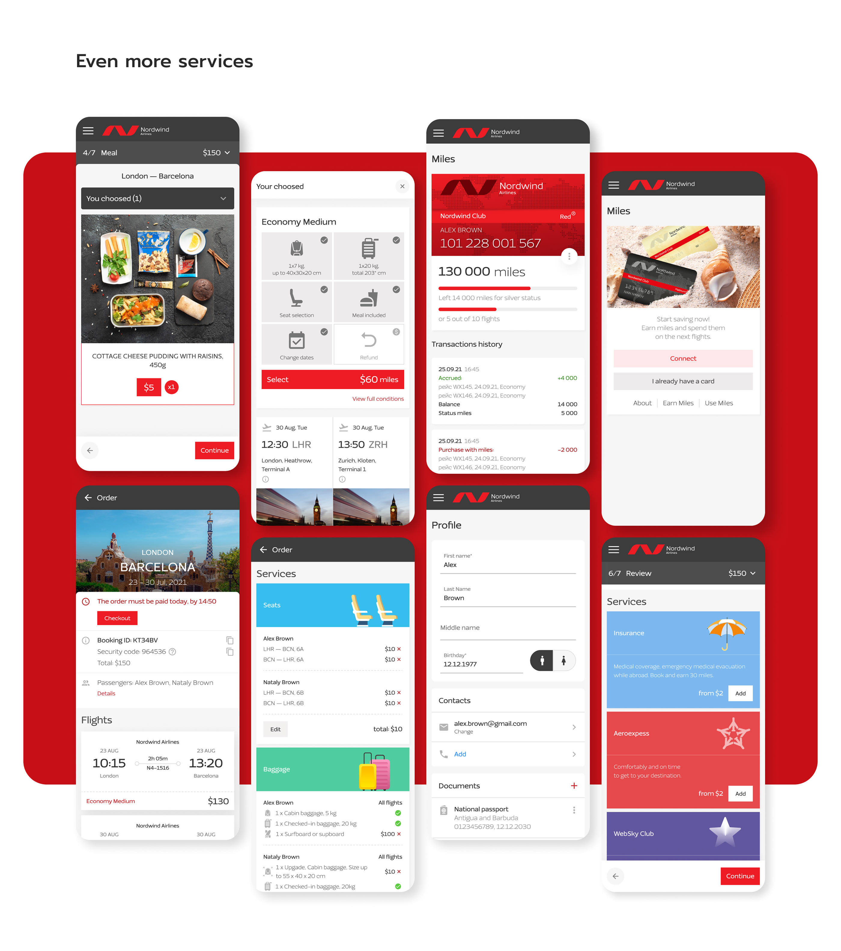 Nordwind Airlines — Изображение №6 — Интерфейсы на Dprofile