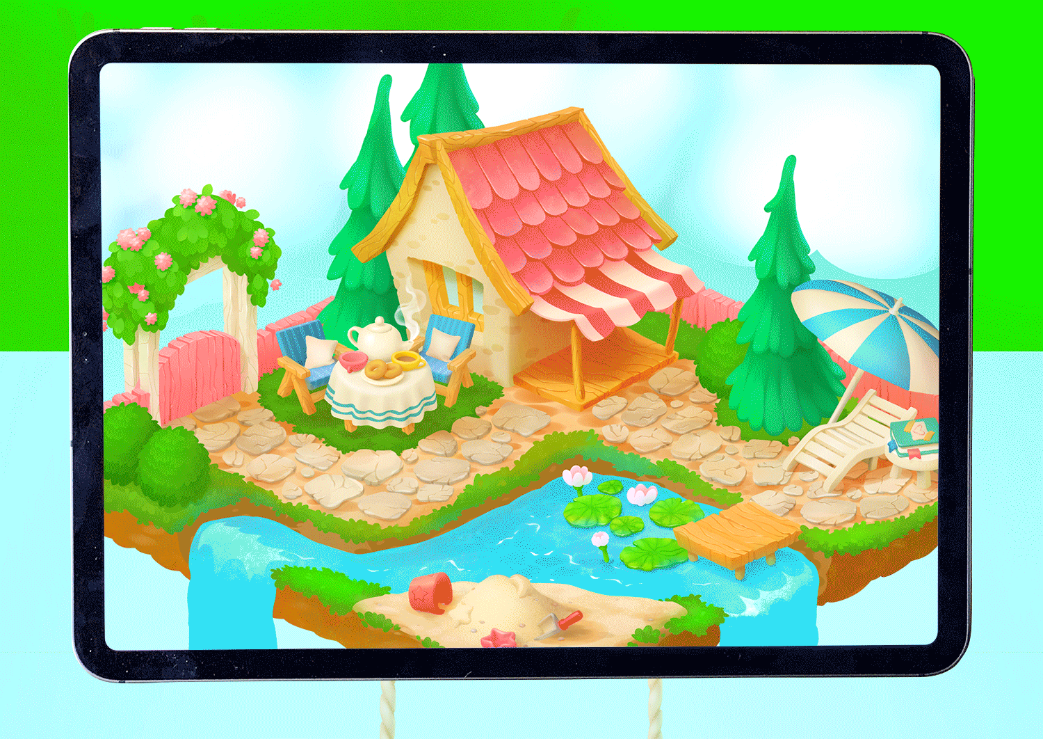 Дача. Дизайн мобильных игр — Изображение №6 — Графика, 3D на Dprofile
