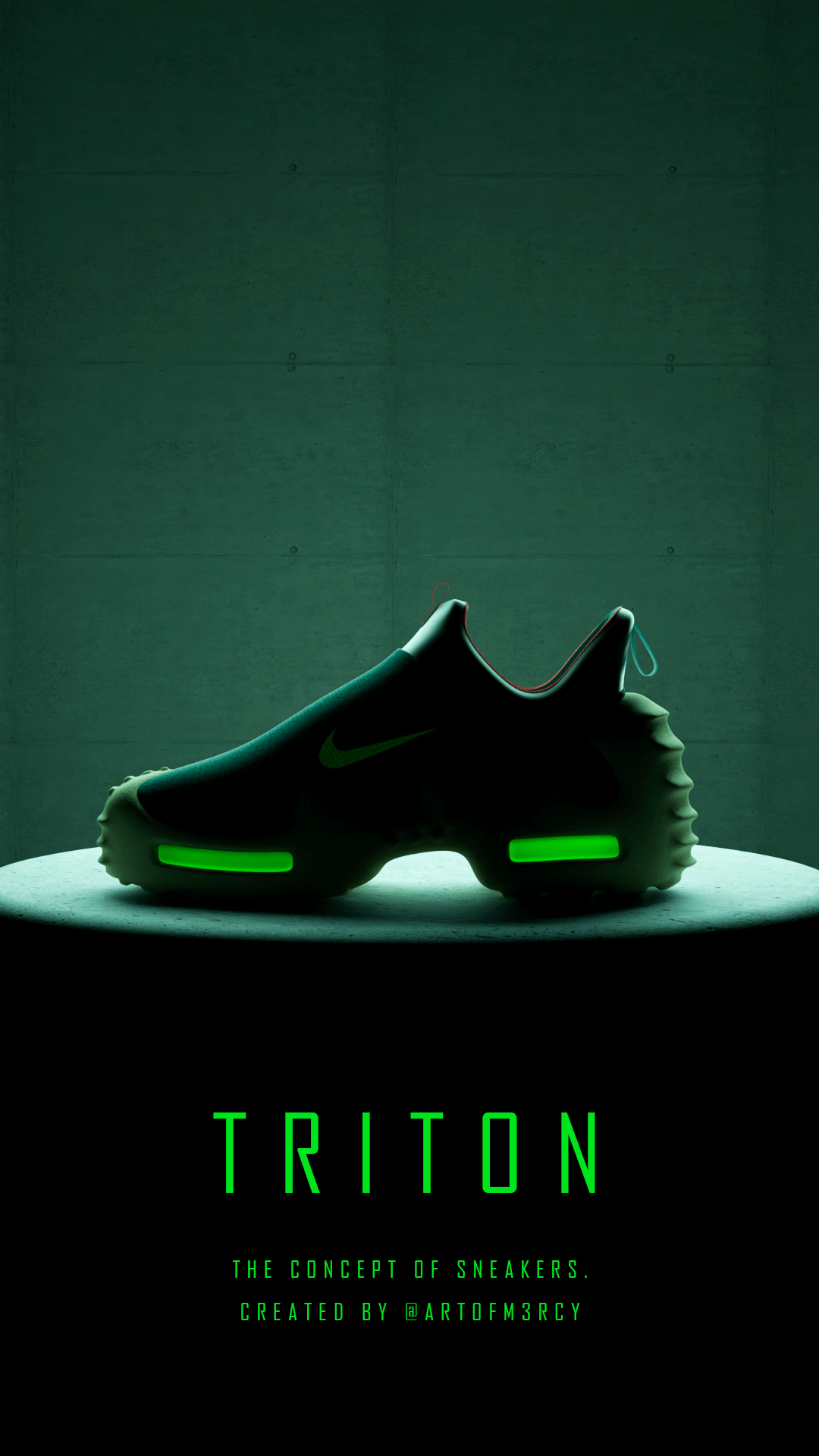 Nike "Triton" — Изображение №4 — Иллюстрация, 3D на Dprofile