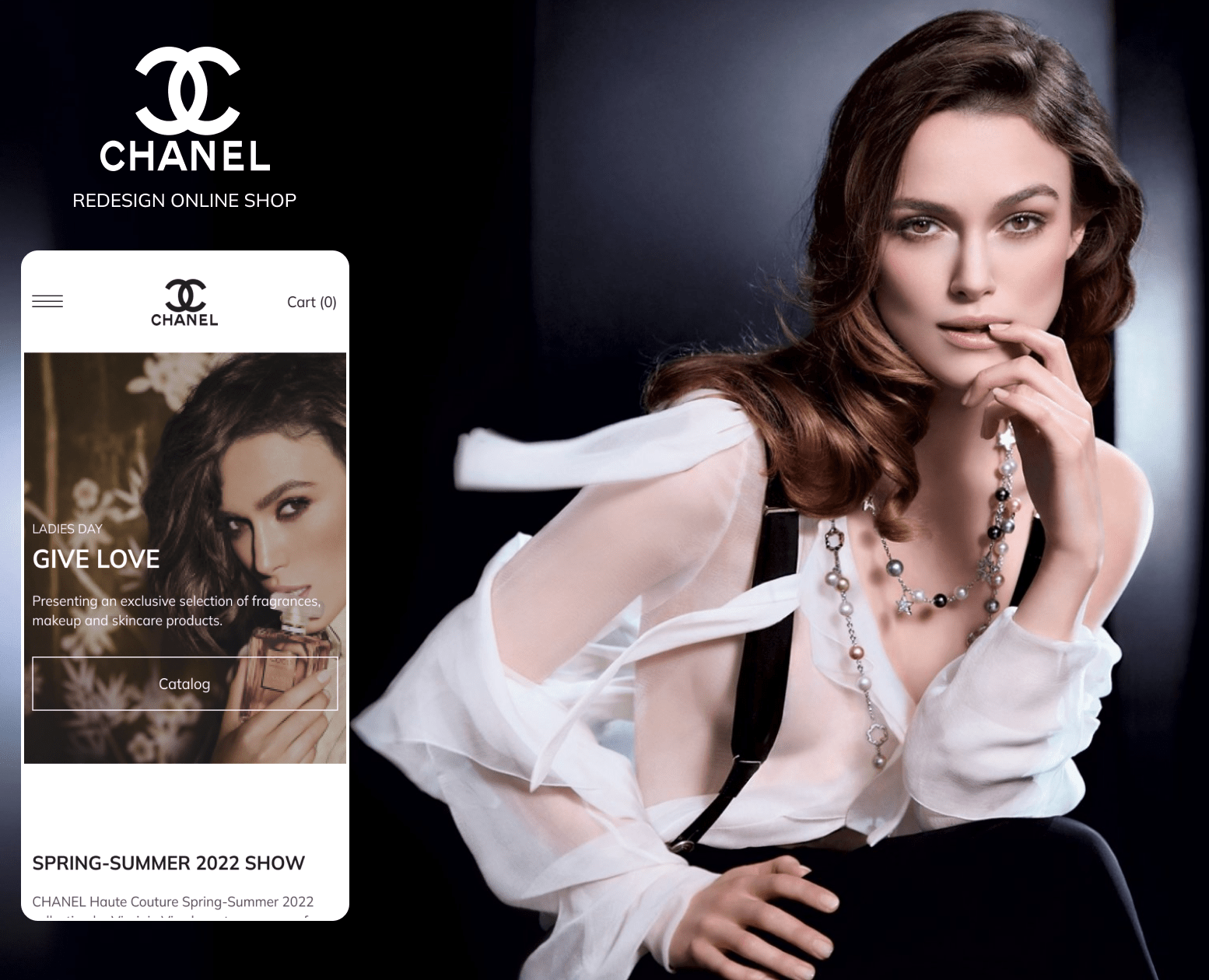 CHANEL | E-commerce redesign — Интерфейсы, Брендинг на Dprofile