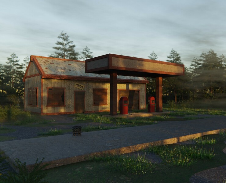 Gas Station 3D на Dprofile