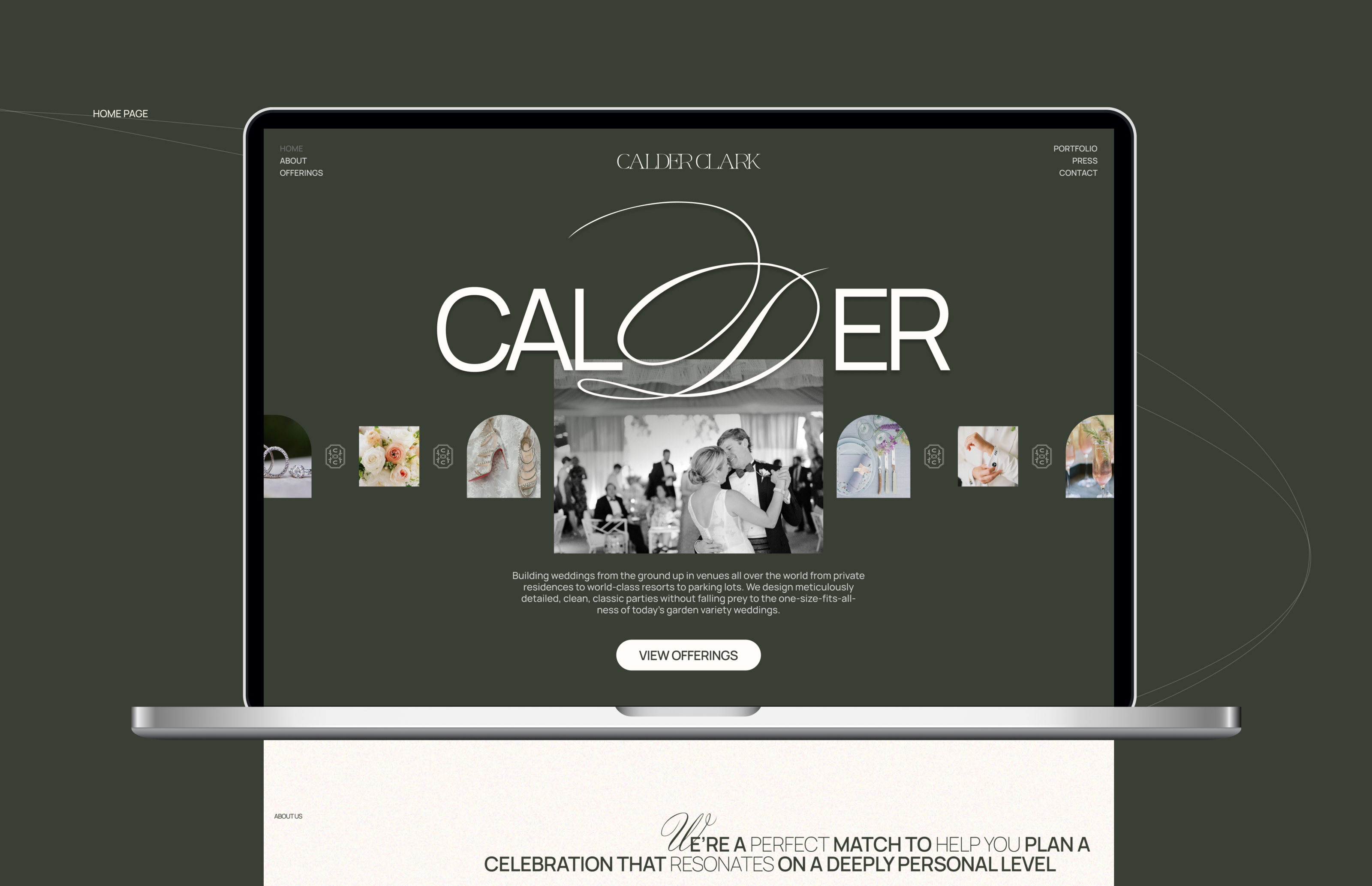 CalderClark — Wedding Agancy — Изображение №5 — Интерфейсы на Dprofile