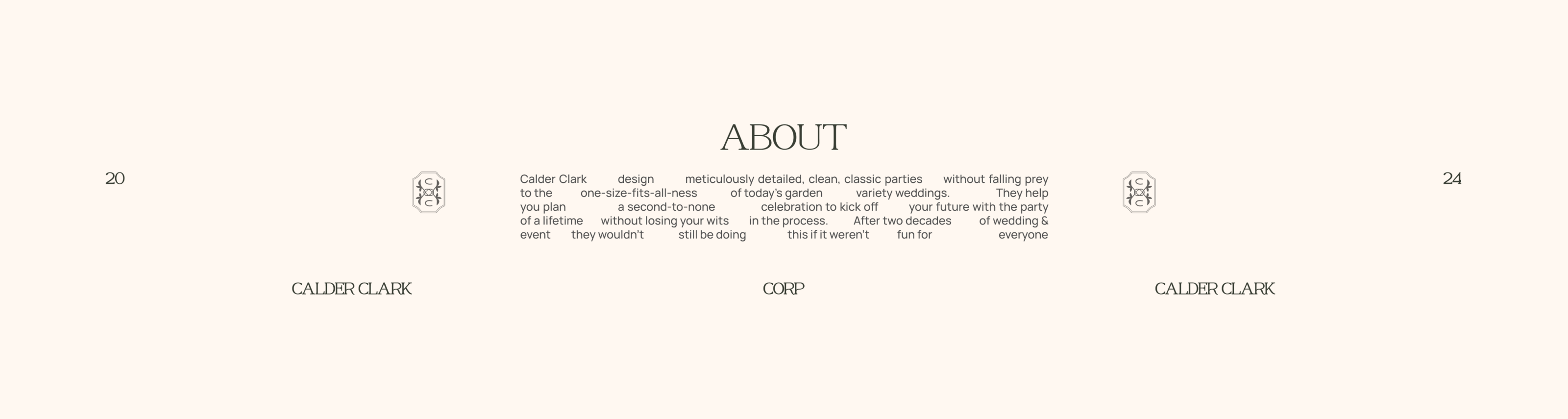 CalderClark — Wedding Agancy — Изображение №2 — Интерфейсы на Dprofile