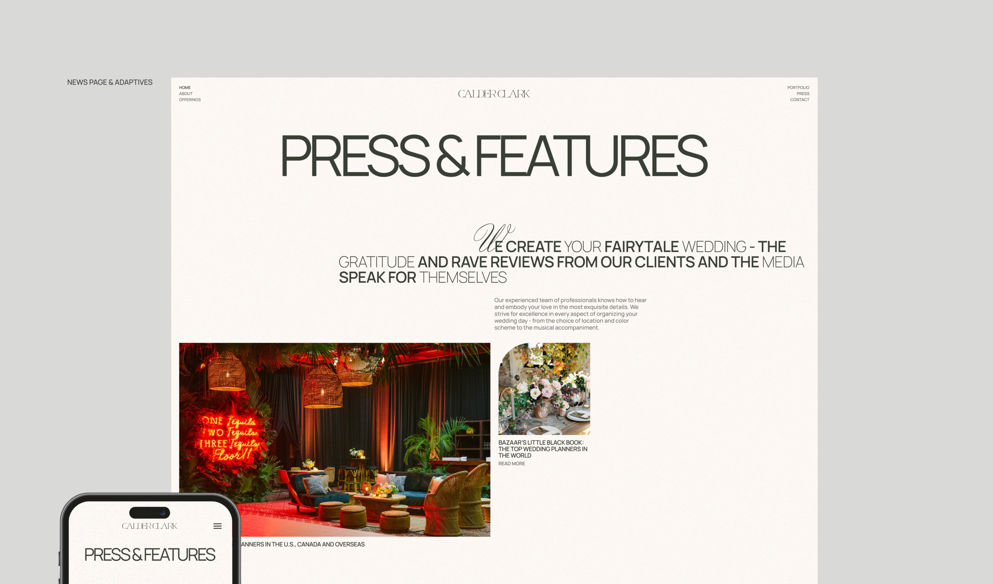 CalderClark — Wedding Agancy — Изображение №20 — Интерфейсы на Dprofile