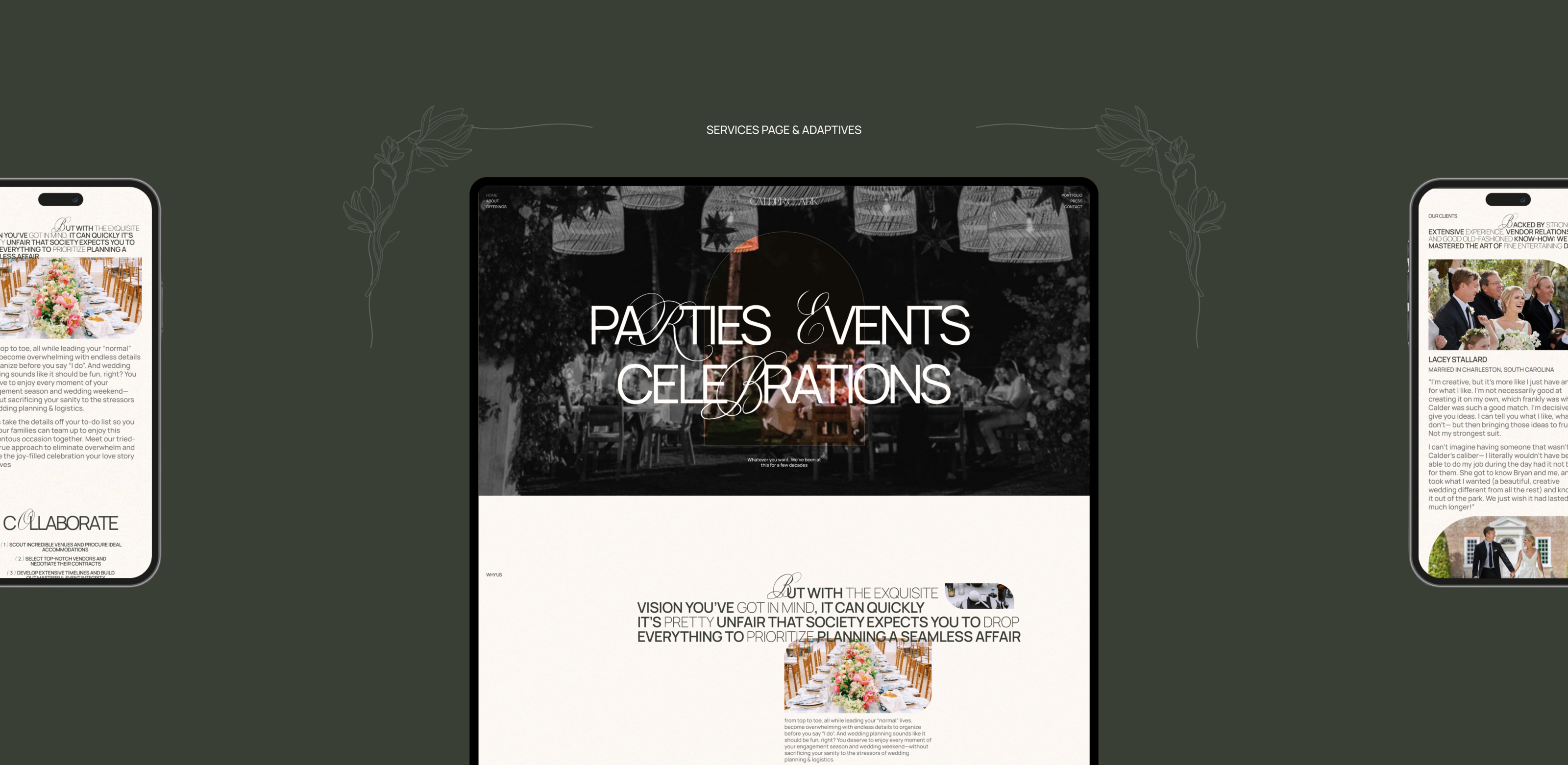 CalderClark — Wedding Agancy — Изображение №16 — Интерфейсы на Dprofile