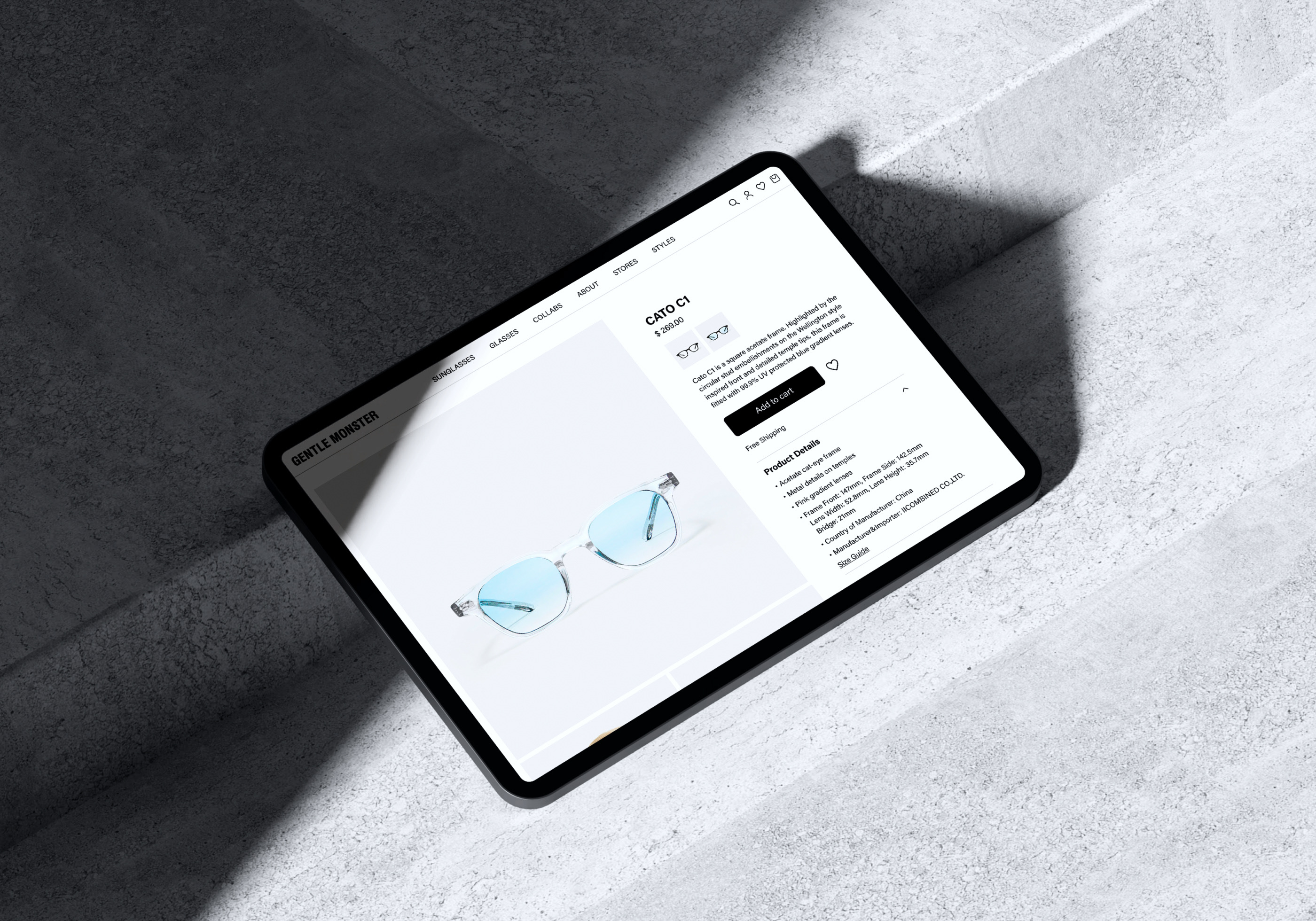 Gentle Monster | E-commerce redesign — Изображение №7 — Интерфейсы, Брендинг, Анимация на Dprofile