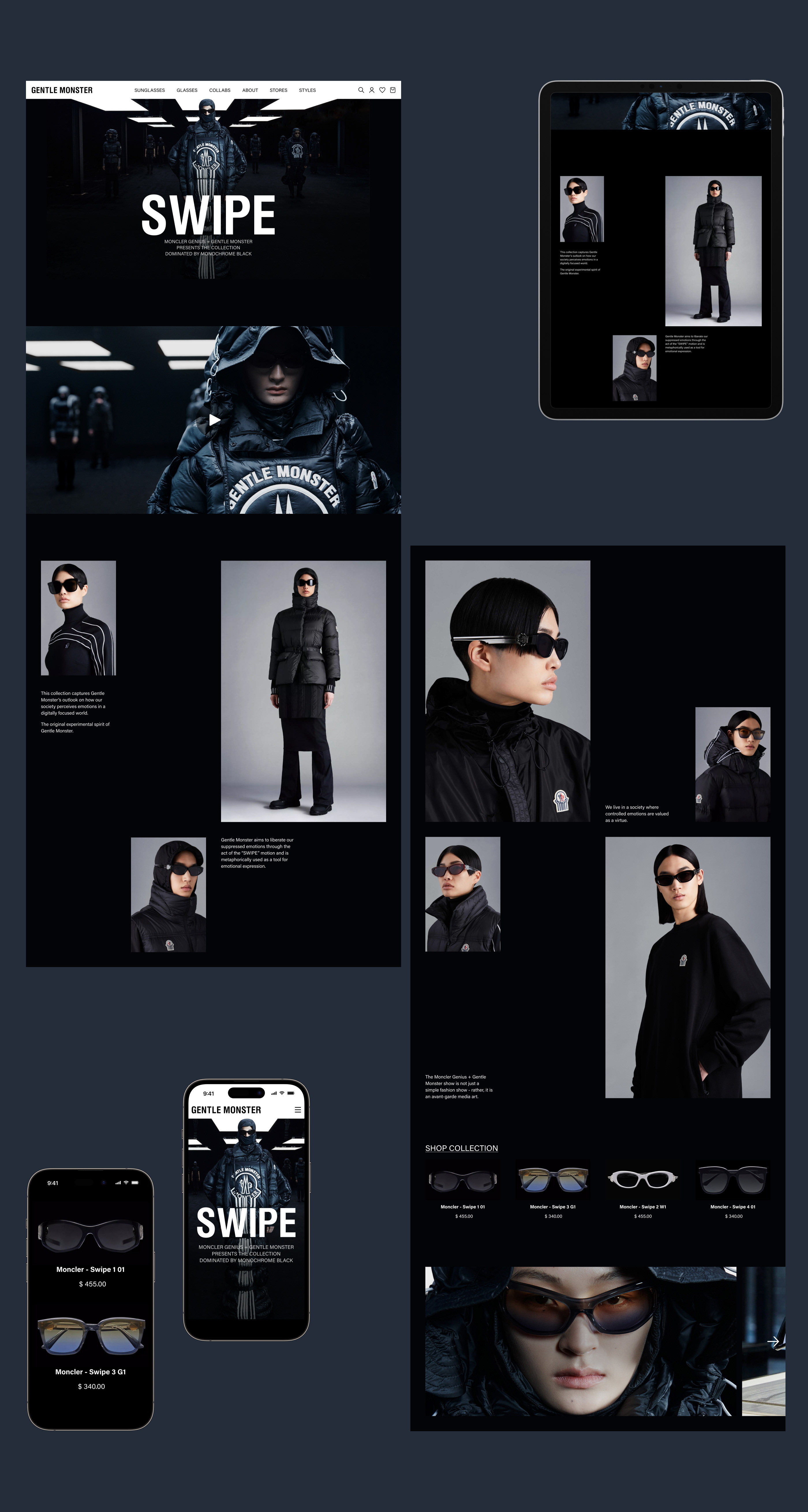 Gentle Monster | E-commerce redesign — Изображение №10 — Интерфейсы, Брендинг, Анимация на Dprofile
