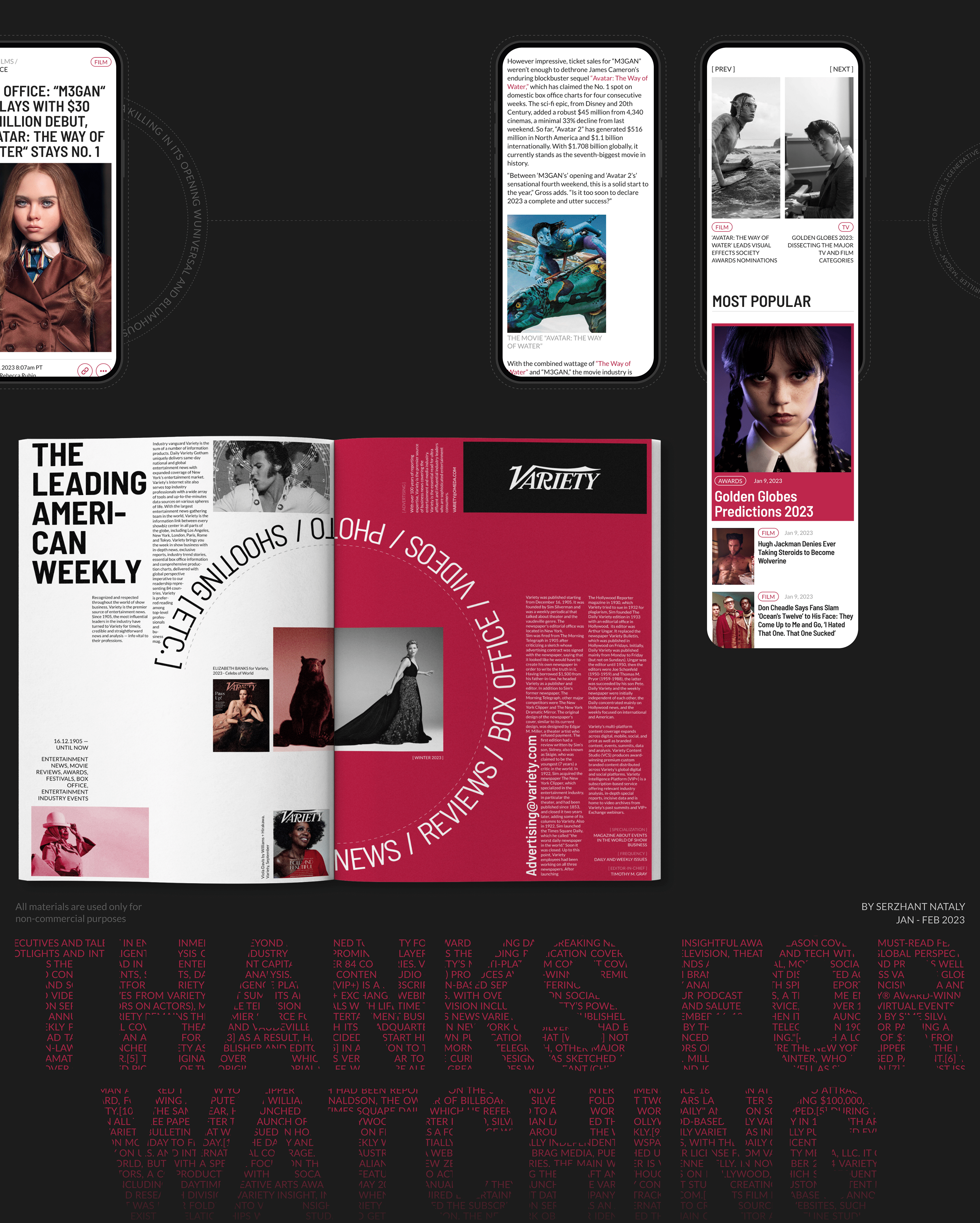 VARIETY | News website redesign — Изображение №9 — Брендинг, Графика на Dprofile