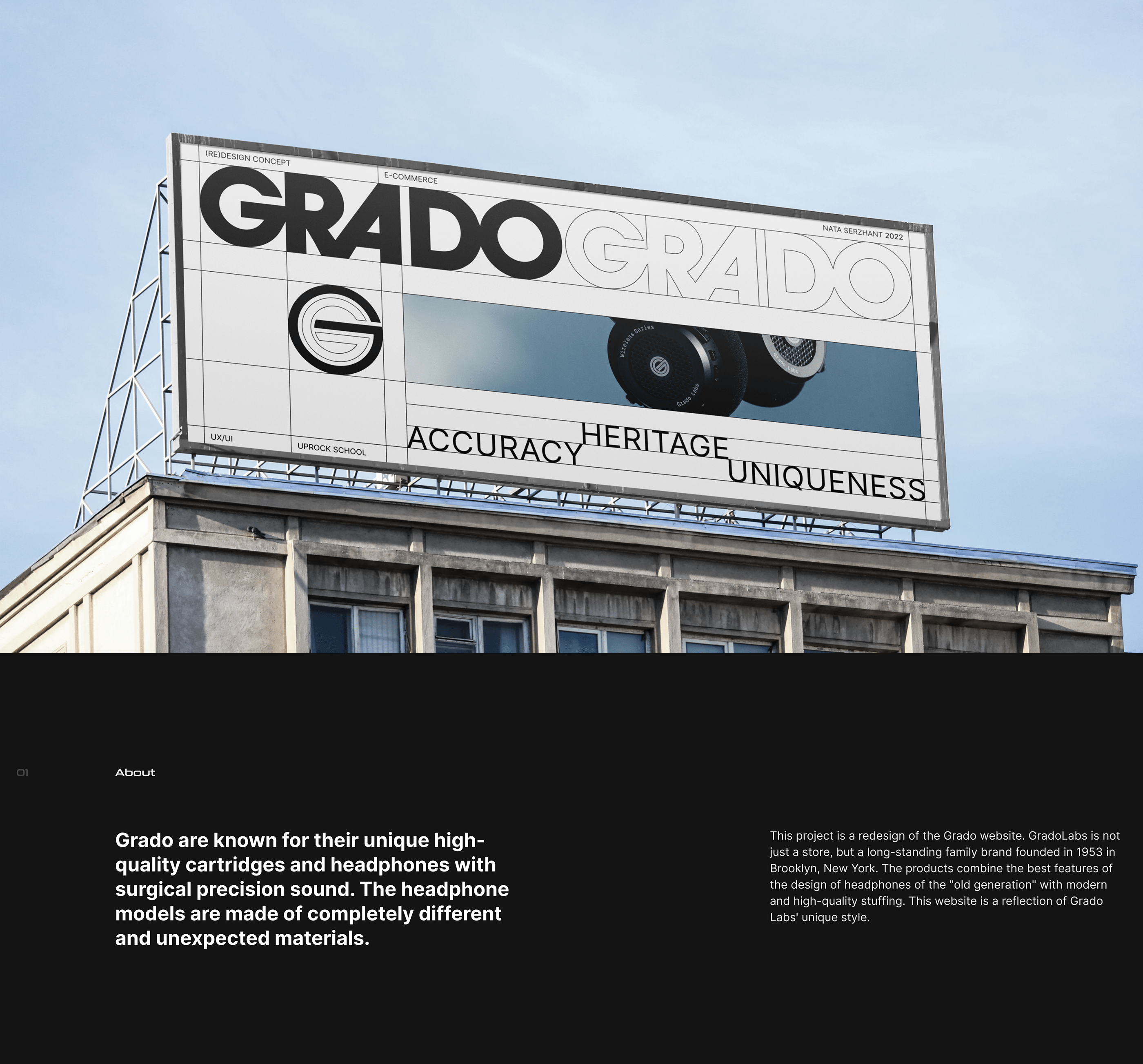 GRADO | E-commerce redesign — Изображение №1 — Интерфейсы, Брендинг, Графика на Dprofile