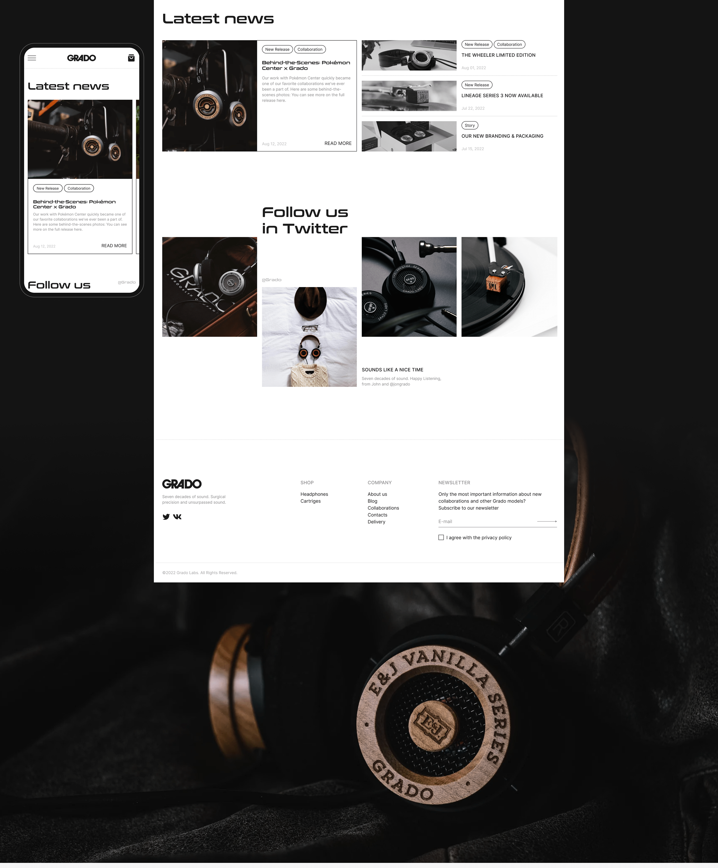 GRADO | E-commerce redesign — Изображение №3 — Интерфейсы, Брендинг, Графика на Dprofile