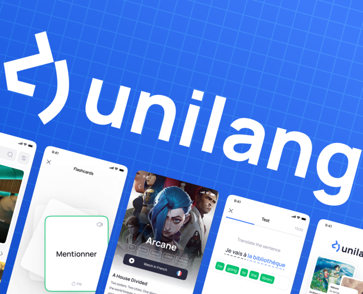 Unilang — All Kinds of Language Learning in One App — Интерфейсы, Анимация на Dprofile