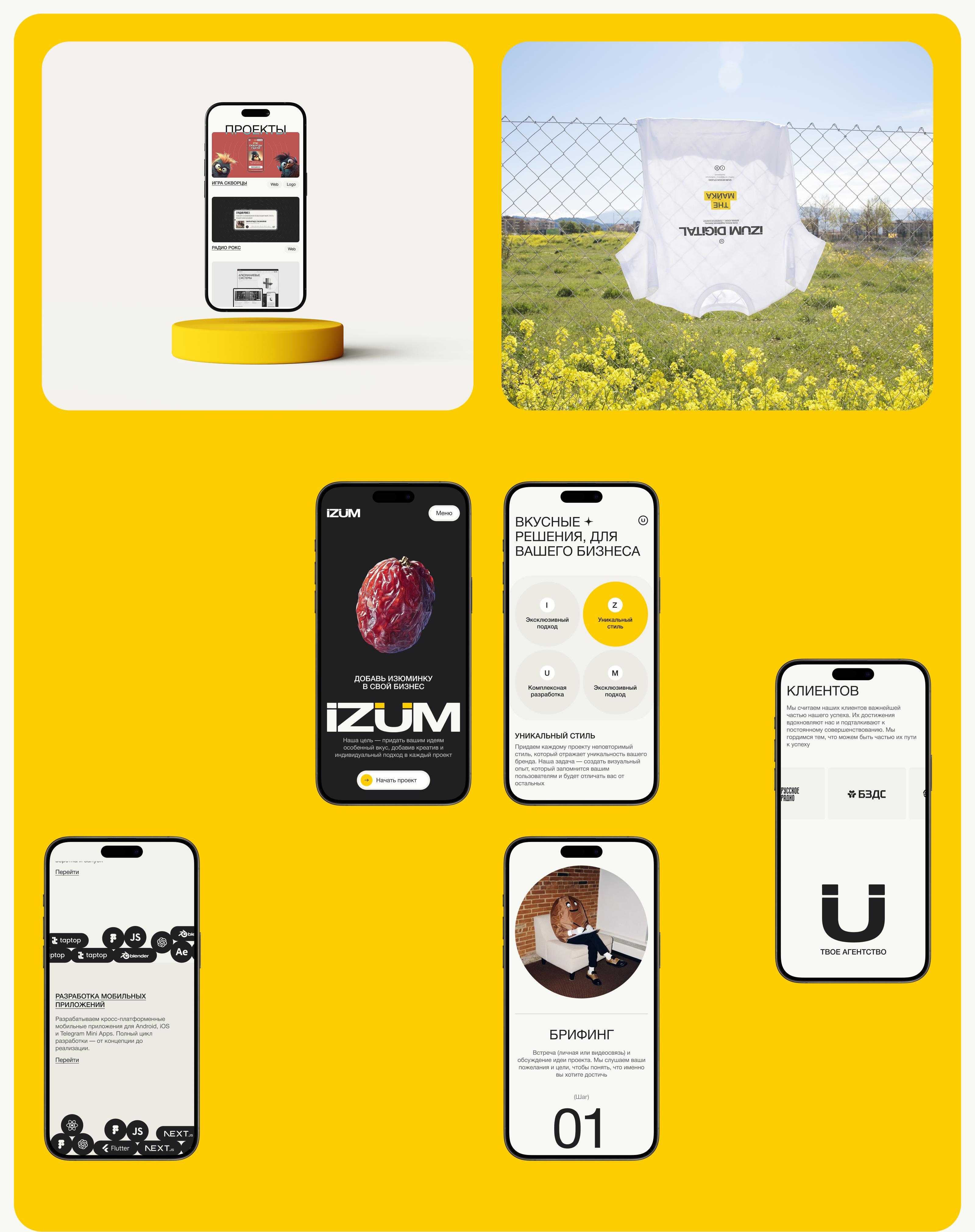 IZUM | Диджитал-агентство — Изображение №6 — Интерфейсы, Брендинг на Dprofile