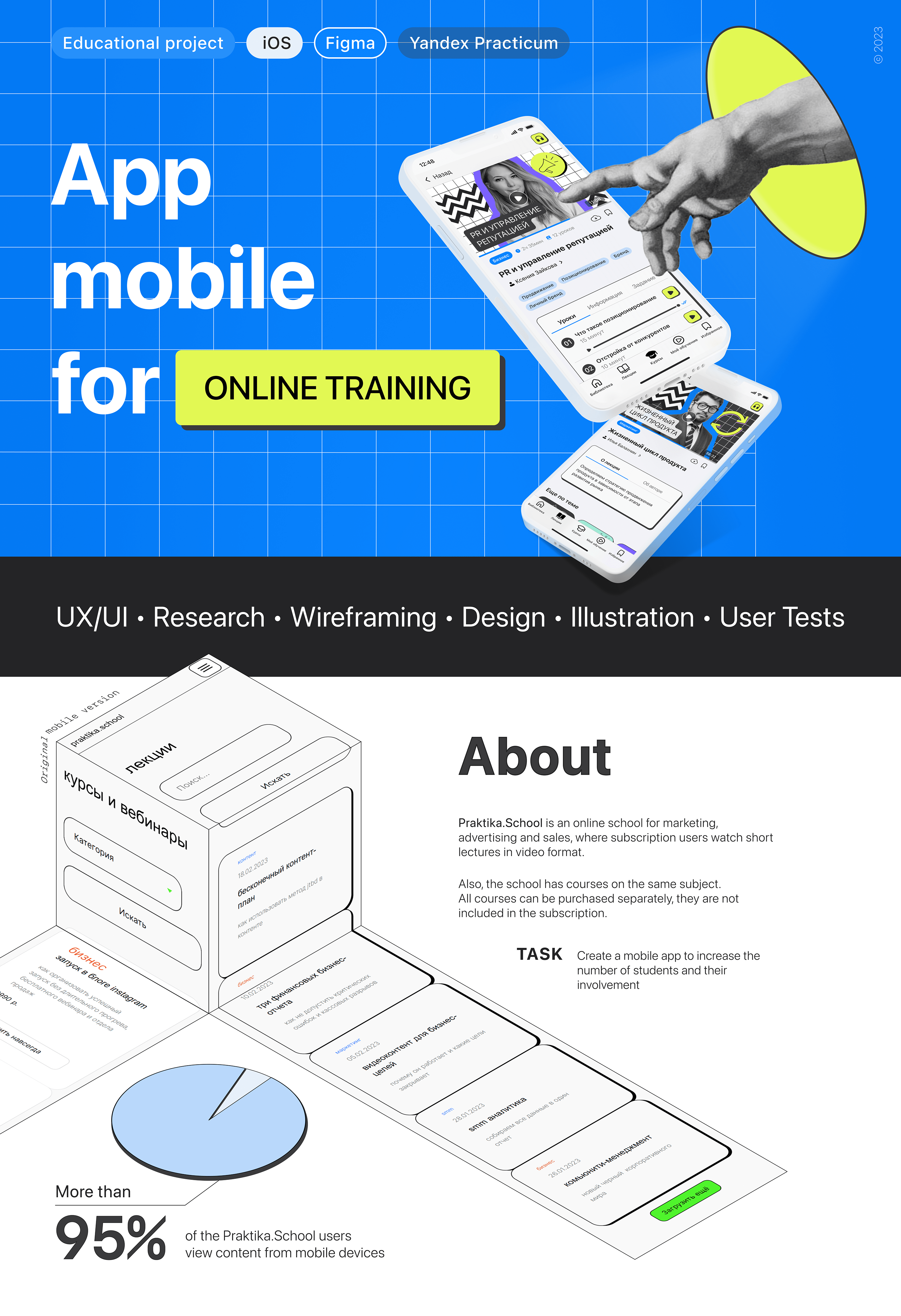 Application for online school Praktika.School — Изображение №1 — Интерфейсы на Dprofile