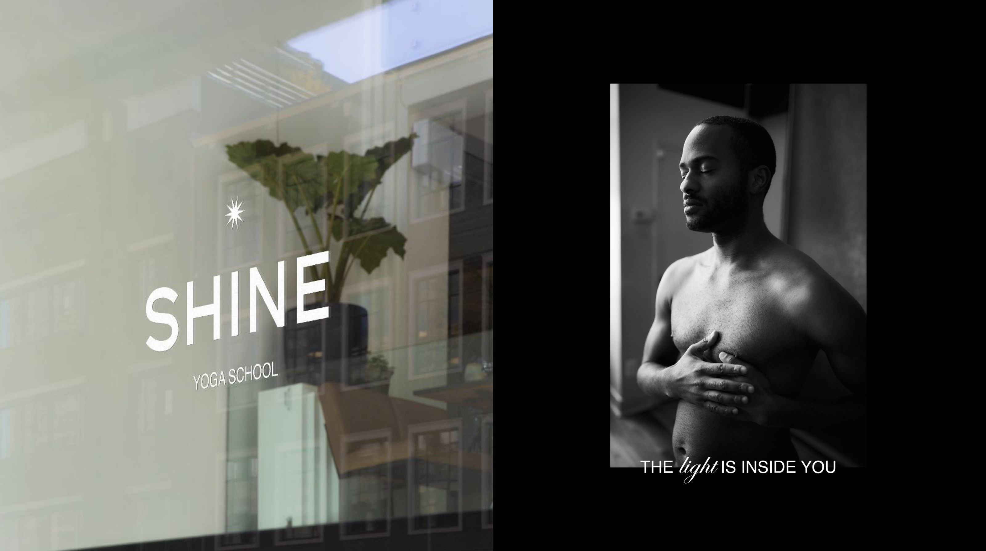 SHINE \ yoga school identity — Изображение №13 — Брендинг, Графика на Dprofile