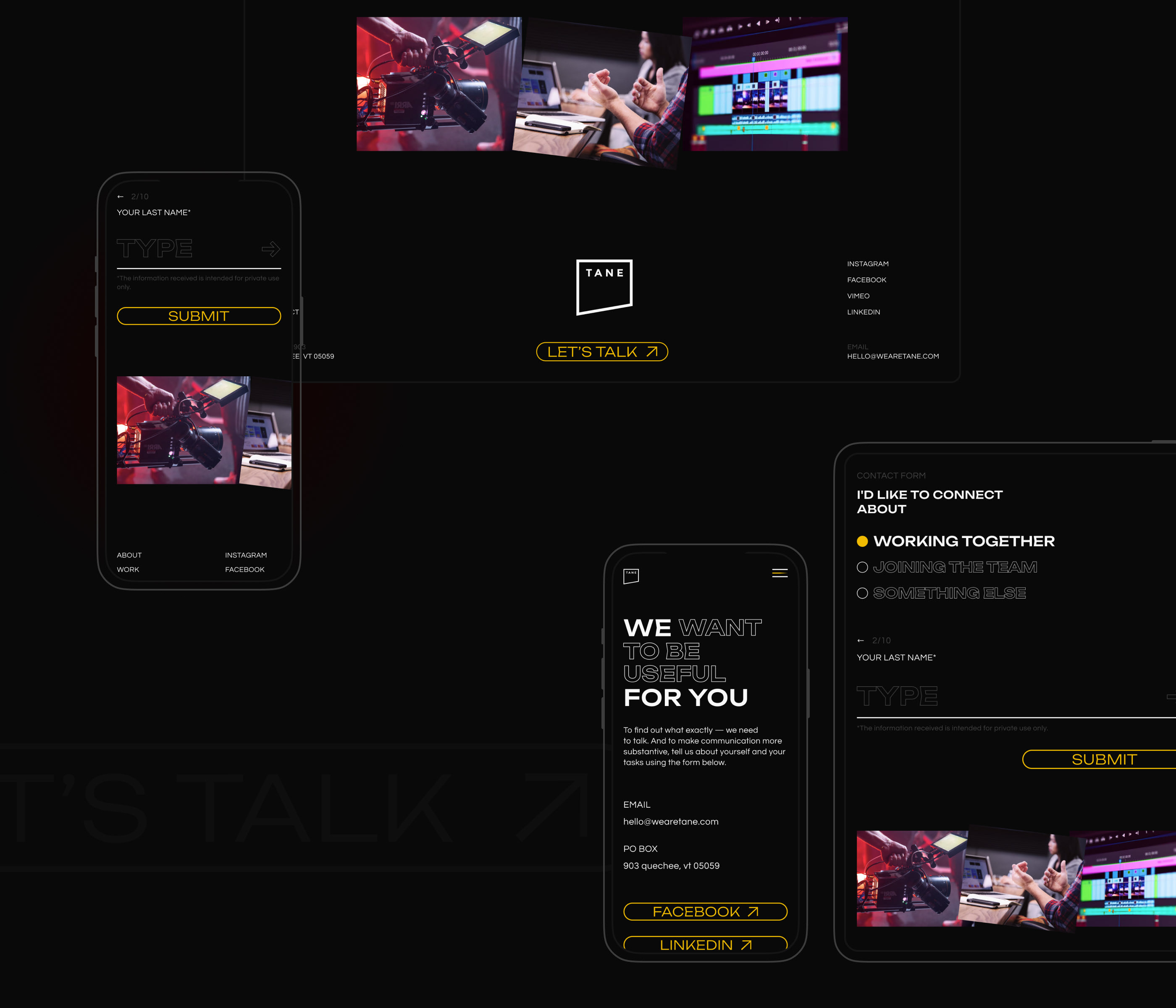 Tane | Corporate website — Изображение №18 — Интерфейсы на Dprofile