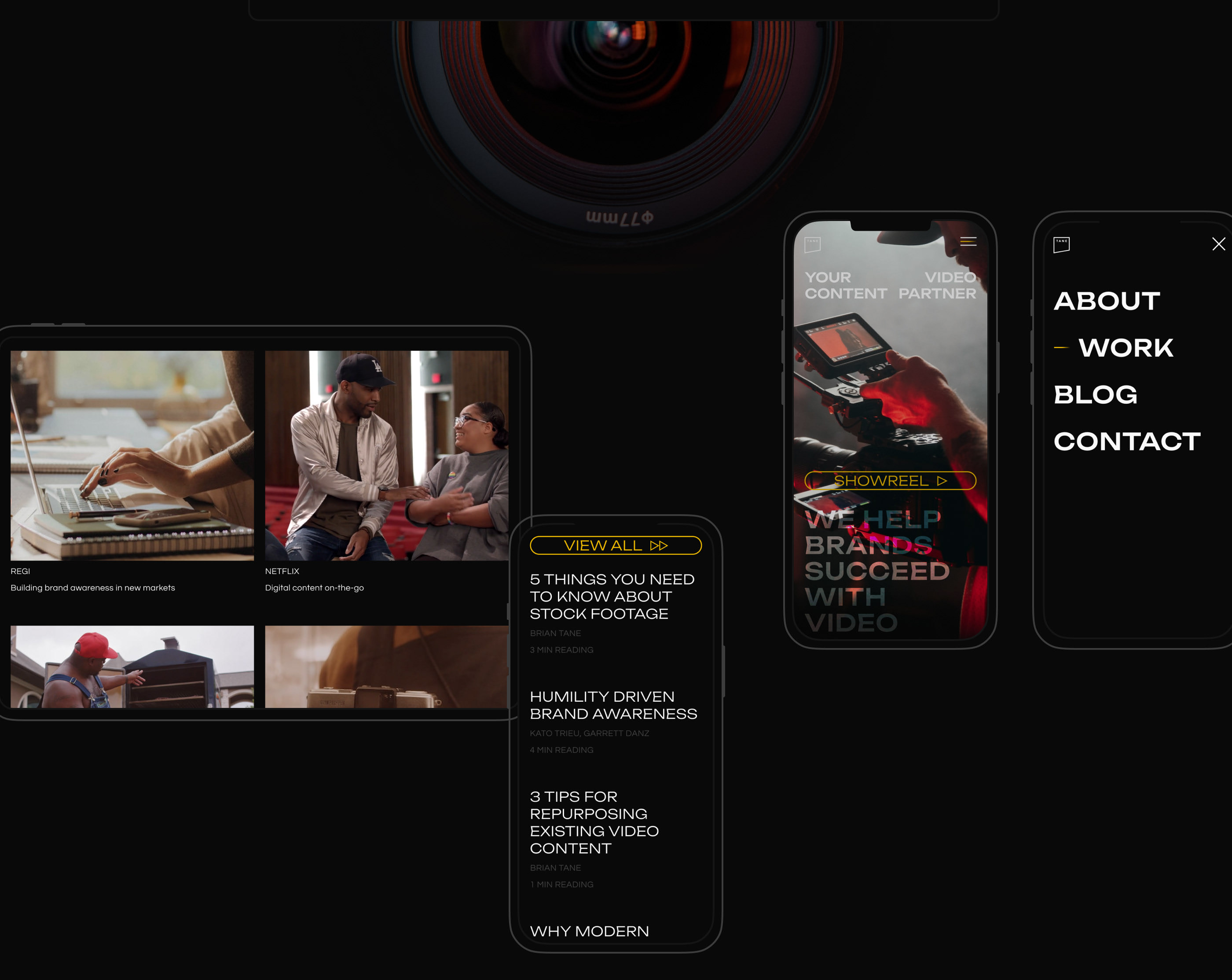 Tane | Corporate website — Изображение №5 — Интерфейсы на Dprofile