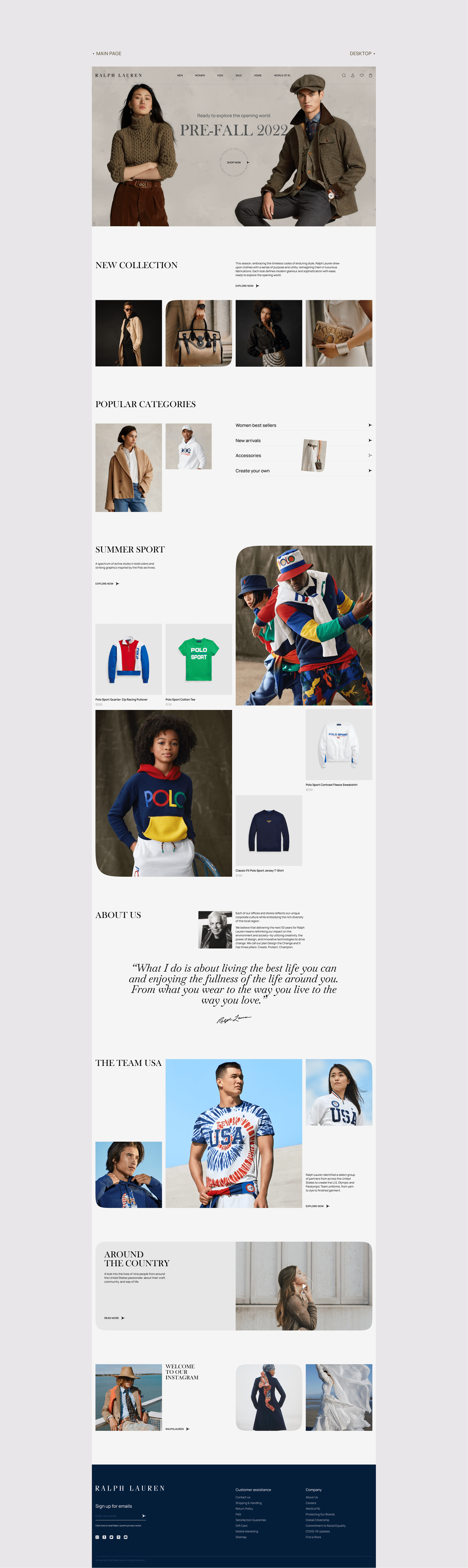 Ralph Lauren | E-commerce — Изображение №4 — Интерфейсы на Dprofile