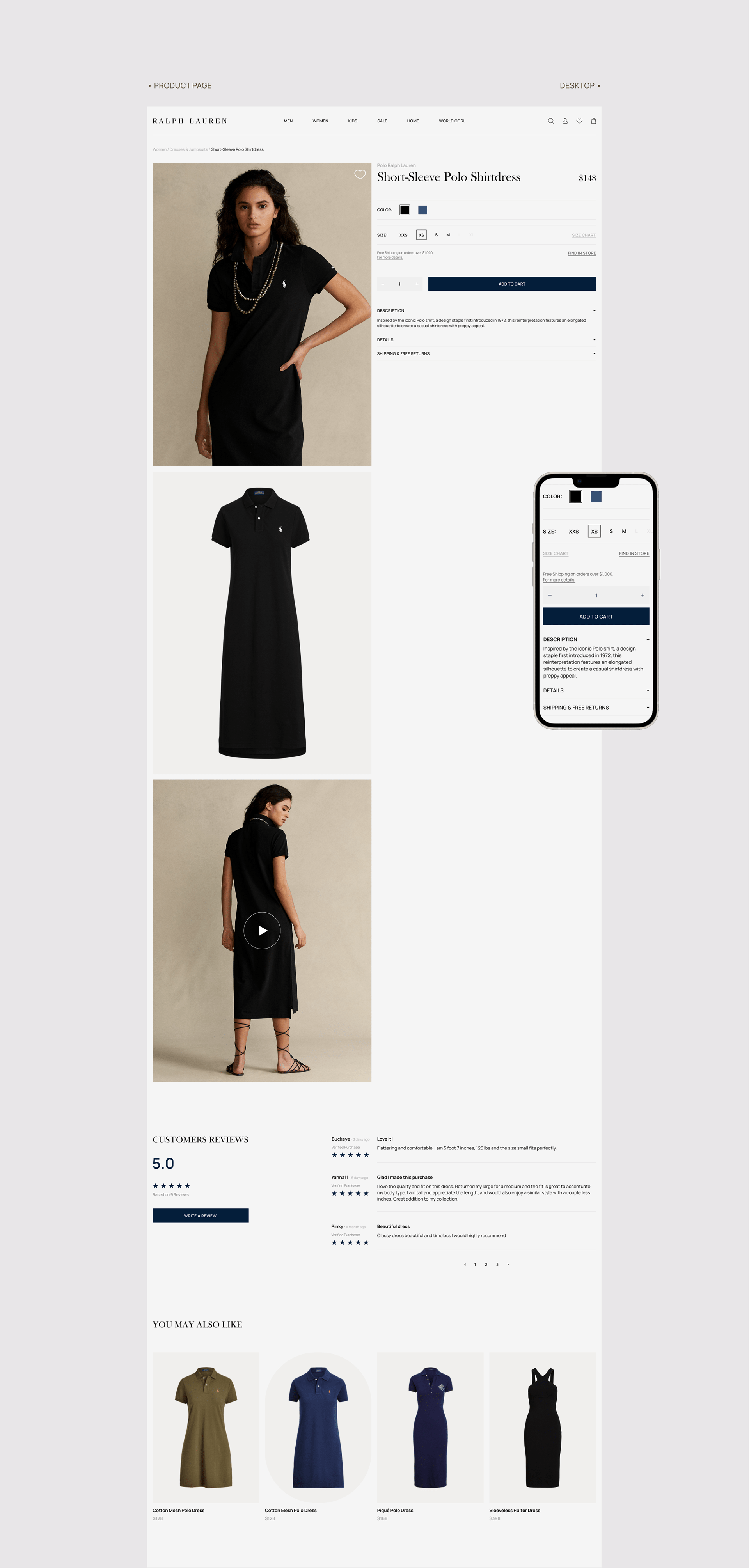 Ralph Lauren | E-commerce — Изображение №8 — Интерфейсы на Dprofile