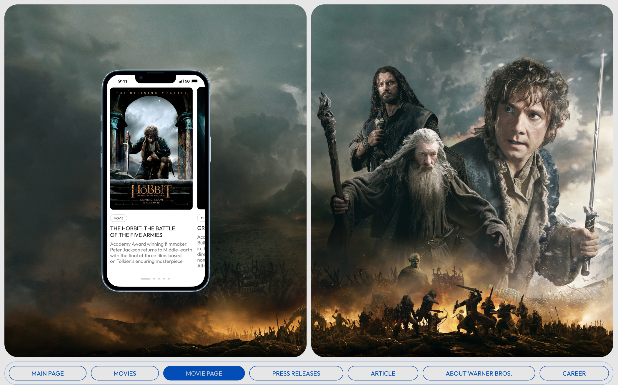 Warner Bros. | Corporate website — Изображение №6 — Интерфейсы на Dprofile