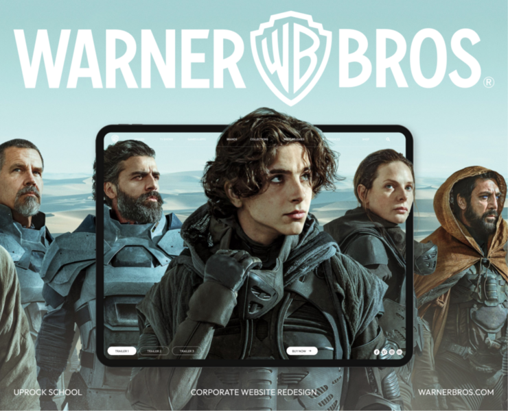 Warner Bros. | Corporate website — Интерфейсы на Dprofile