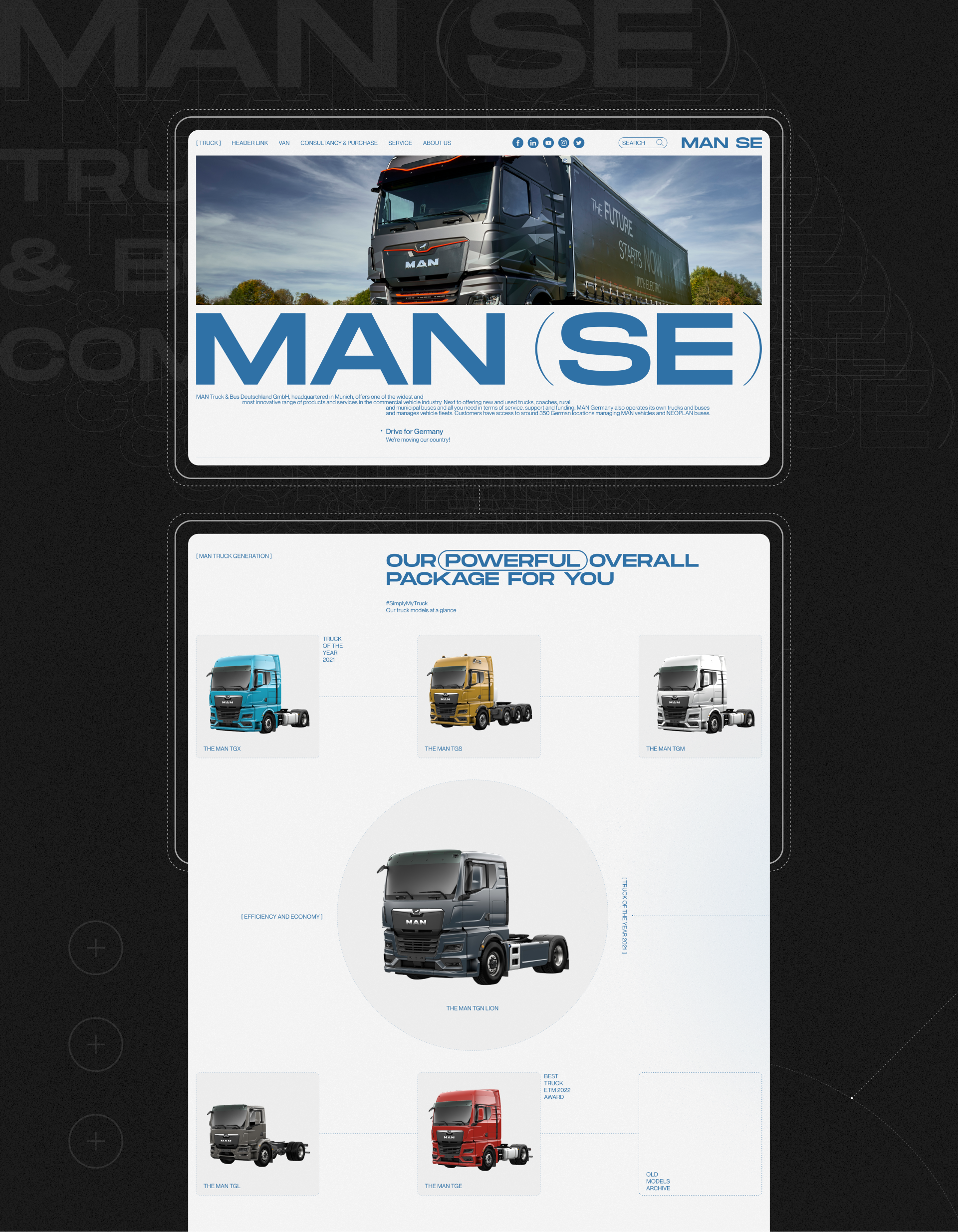MAN SE | Corporate website | Redesign — Изображение №9 — Интерфейсы, Графика на Dprofile
