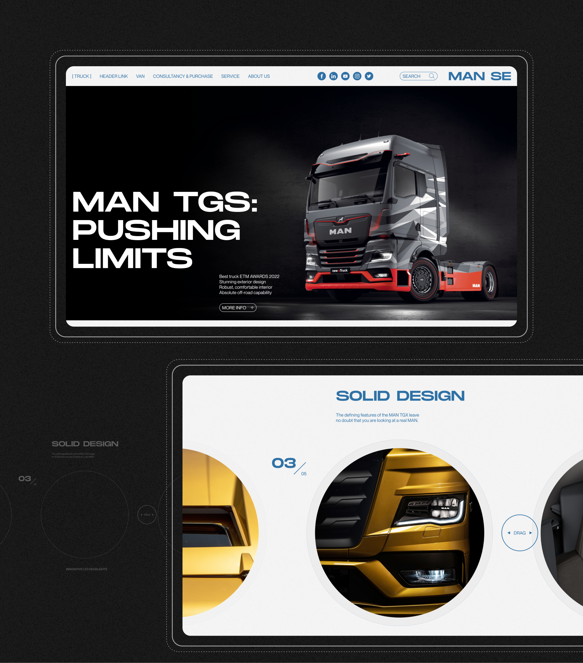 MAN SE | Corporate website | Redesign — Изображение №20 — Интерфейсы, Графика на Dprofile