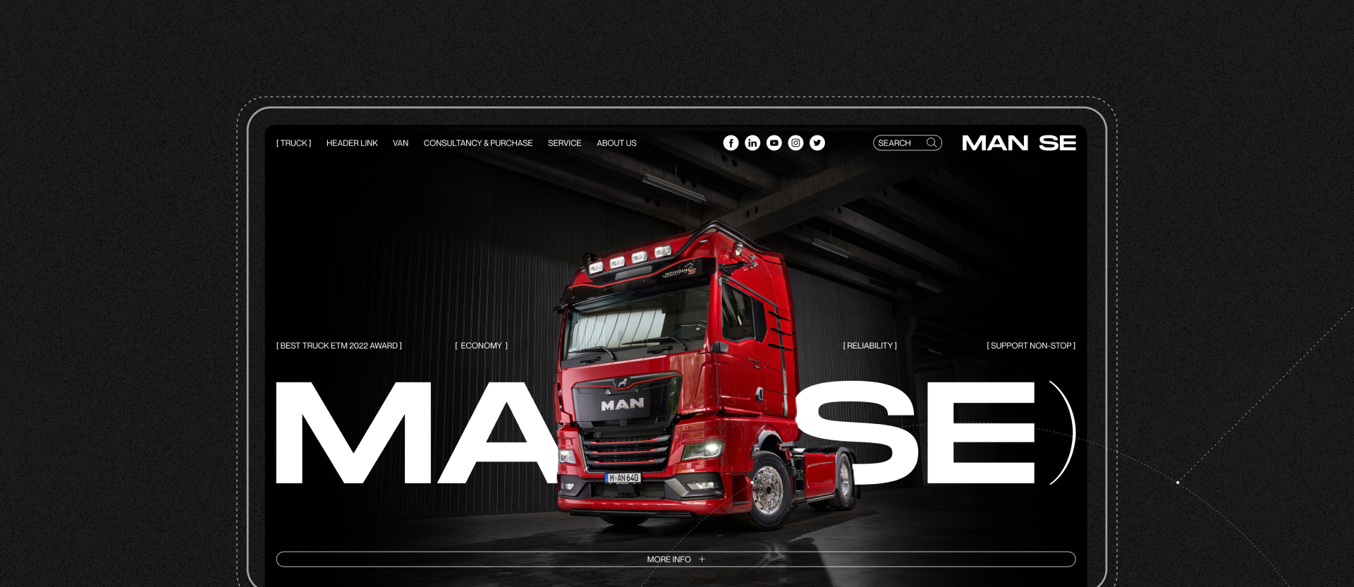 MAN SE | Corporate website | Redesign — Изображение №2 — Интерфейсы, Графика на Dprofile