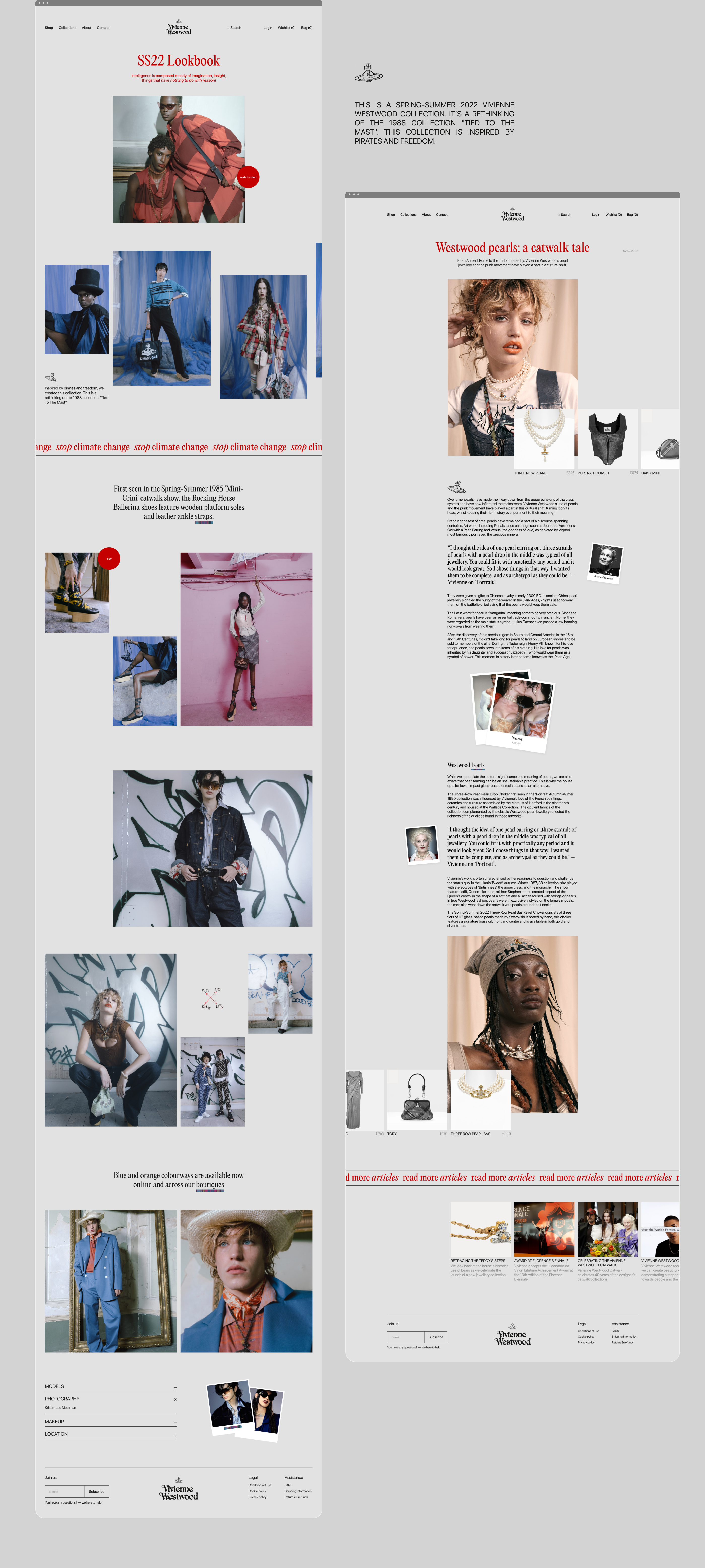 Vivienne Westwood | E-commerce redesign — Изображение №10 — Интерфейсы на Dprofile