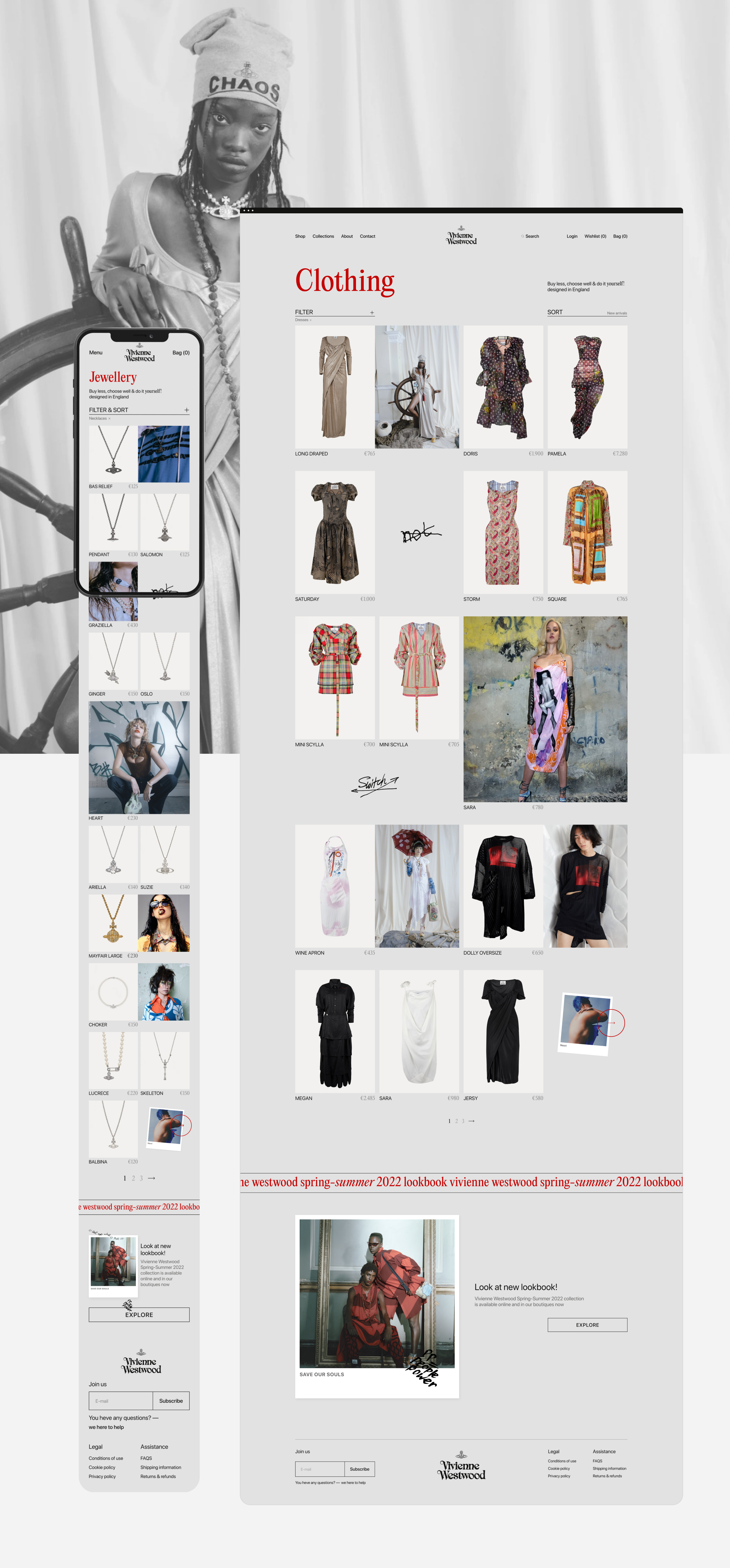 Vivienne Westwood | E-commerce redesign — Изображение №5 — Интерфейсы на Dprofile
