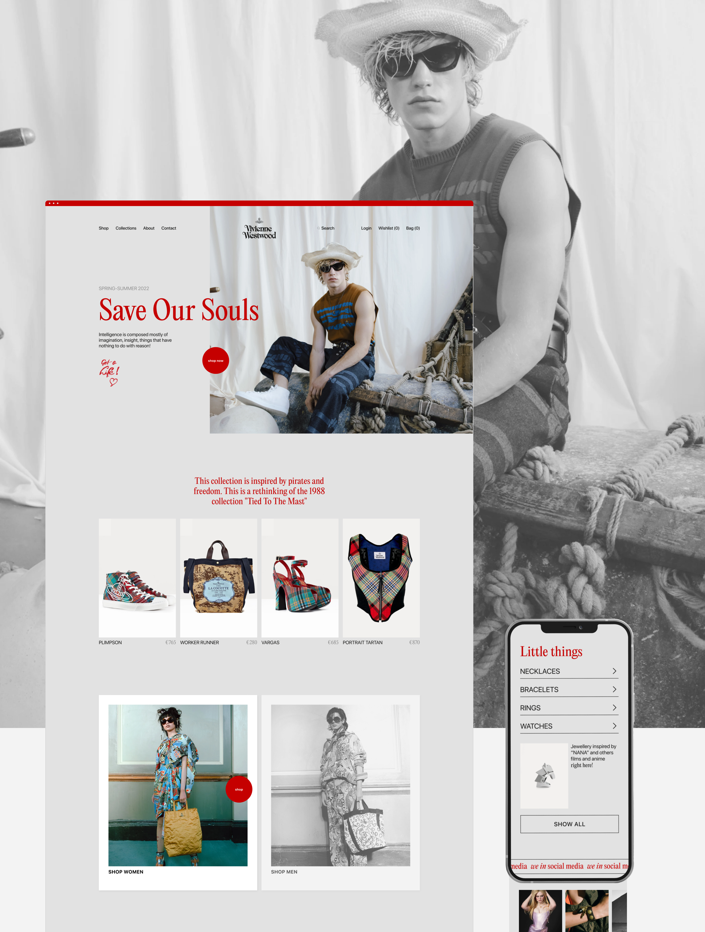 Vivienne Westwood | E-commerce redesign — Изображение №2 — Интерфейсы на Dprofile