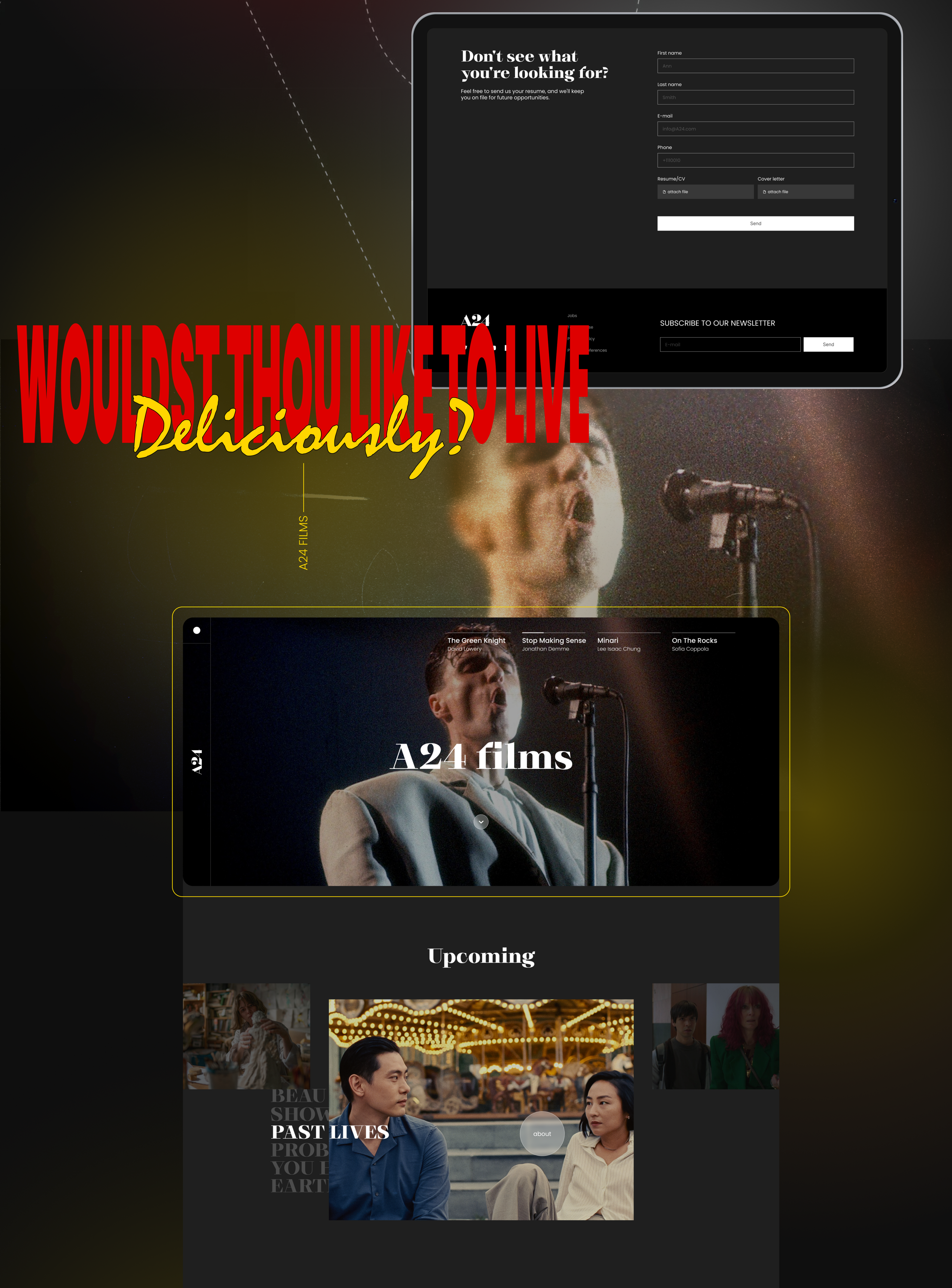 A24 Corporate website — Изображение №6 — Интерфейсы, Графика на Dprofile