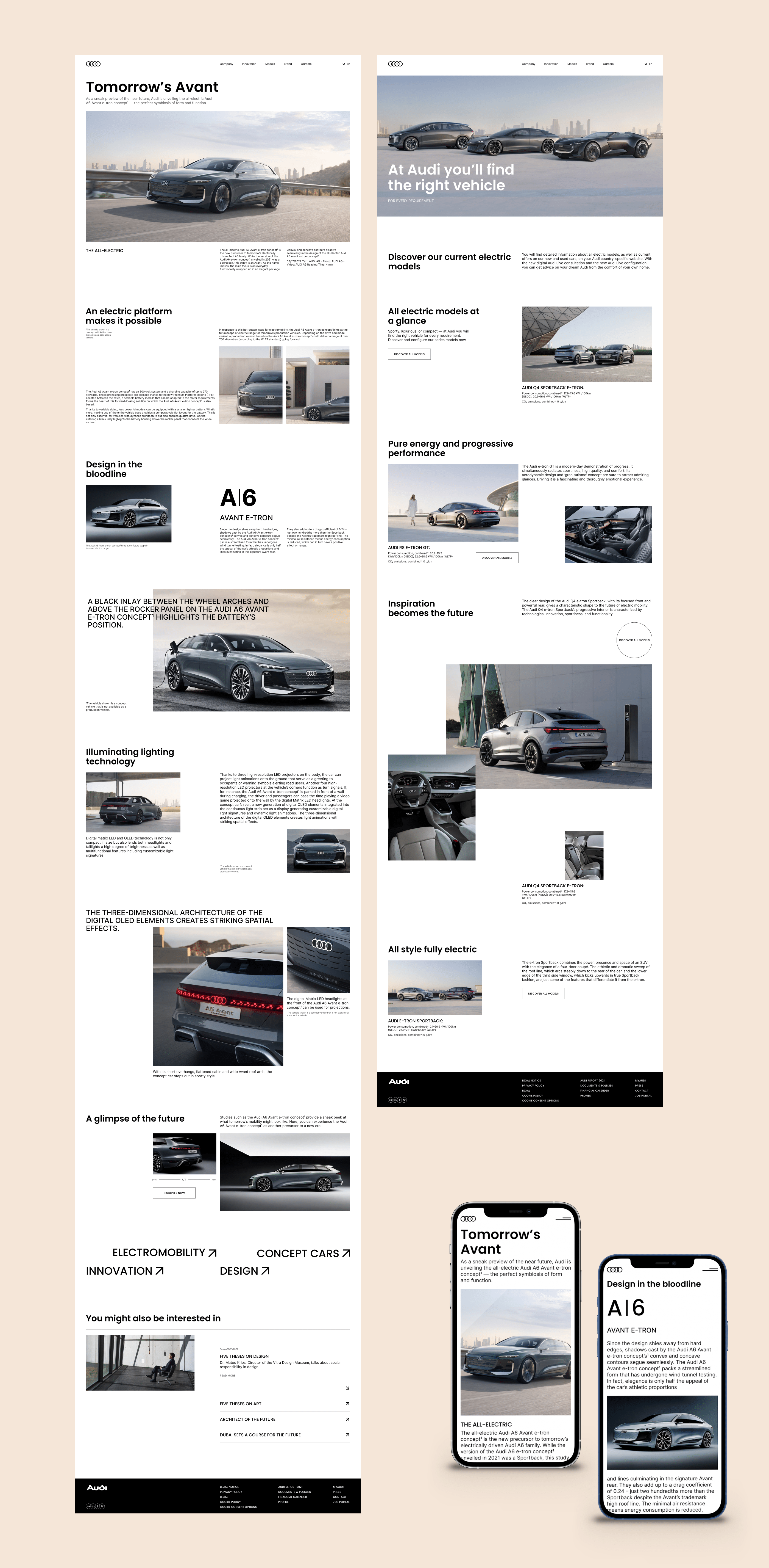 AUDI / Corporate website redesign — Изображение №4 — Интерфейсы на Dprofile