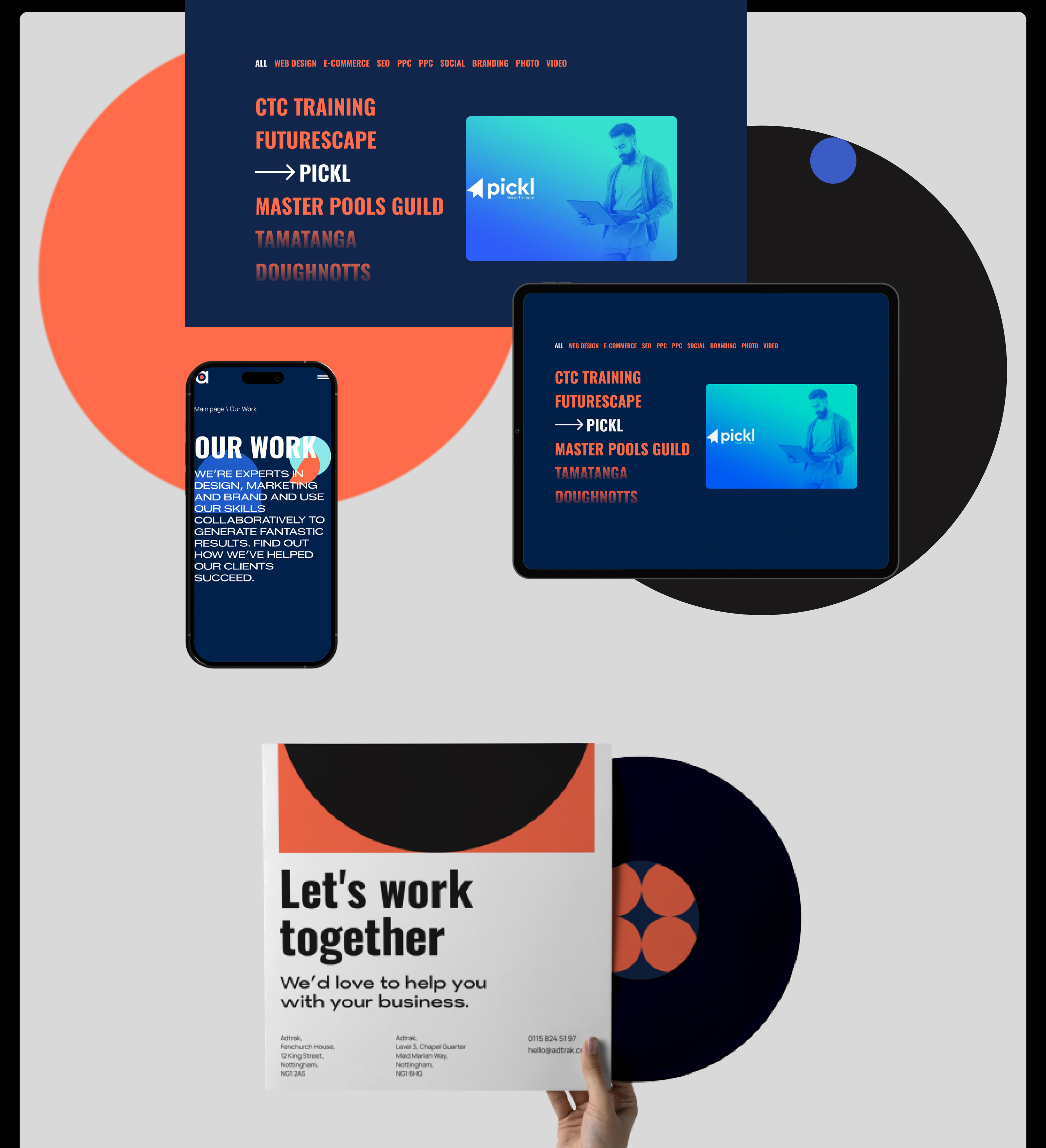 Redesign digital agency Adtrack — Изображение №12 — Интерфейсы, Маркетинг на Dprofile