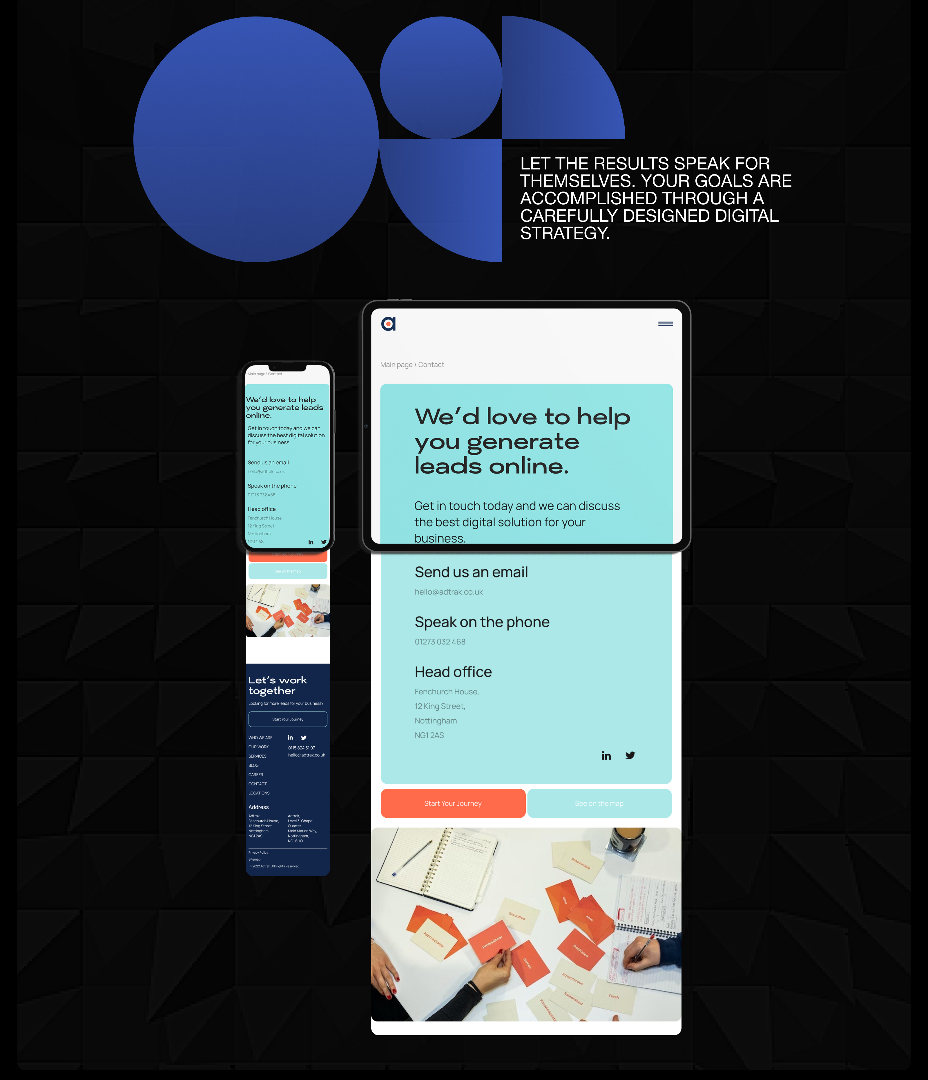 Redesign digital agency Adtrack — Изображение №10 — Интерфейсы, Маркетинг на Dprofile