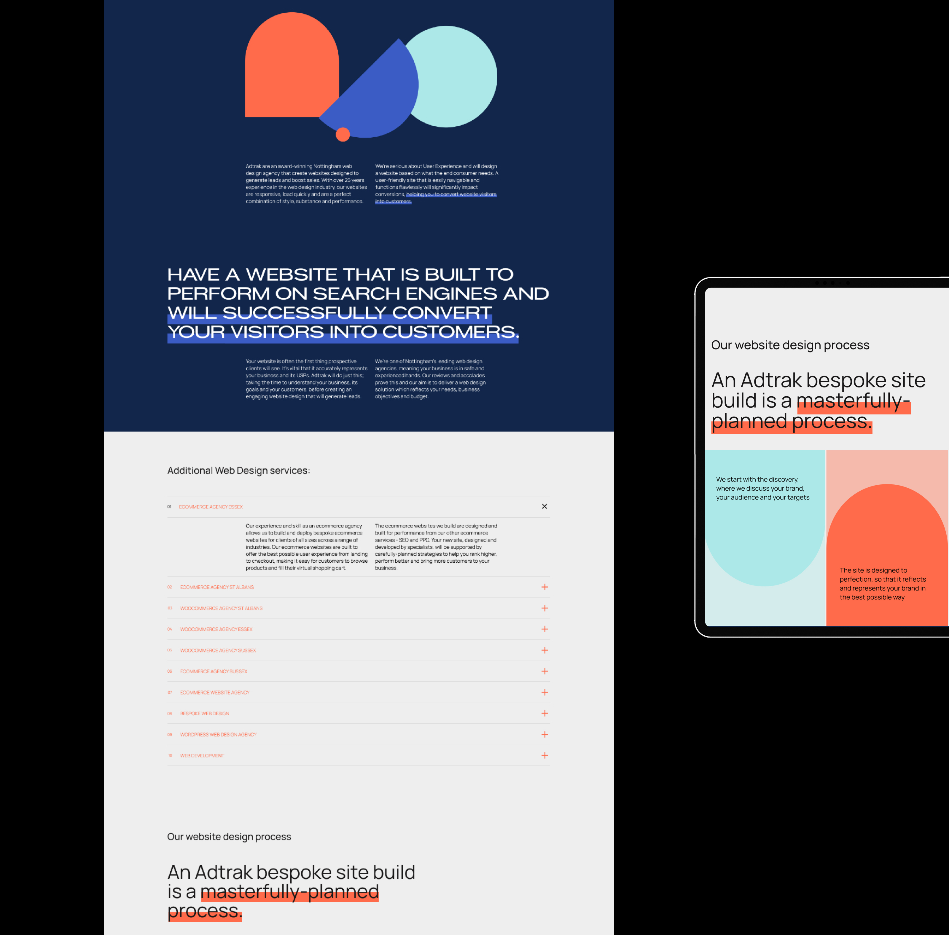 Redesign digital agency Adtrack — Изображение №8 — Интерфейсы, Маркетинг на Dprofile