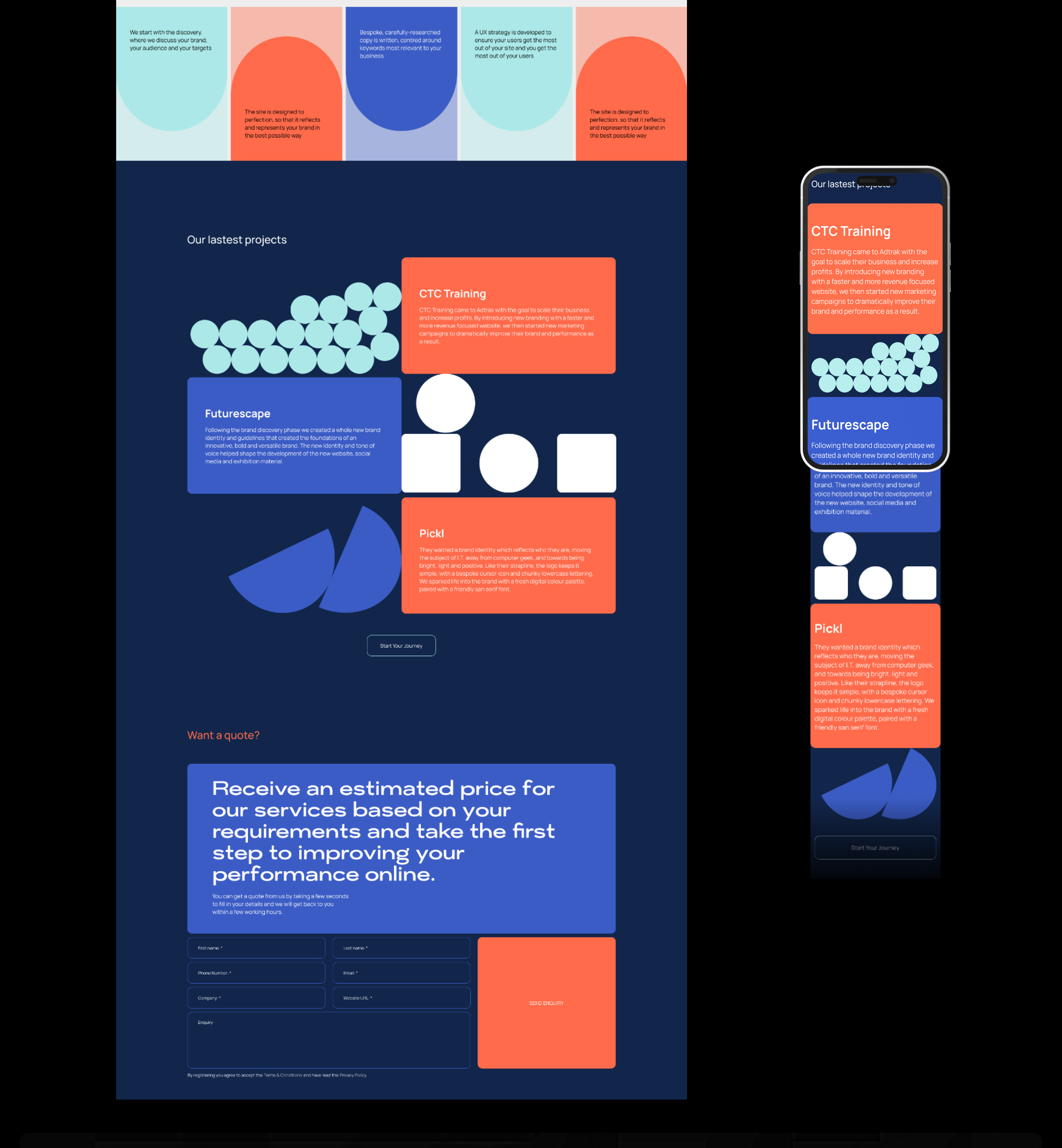 Redesign digital agency Adtrack — Изображение №9 — Интерфейсы, Маркетинг на Dprofile